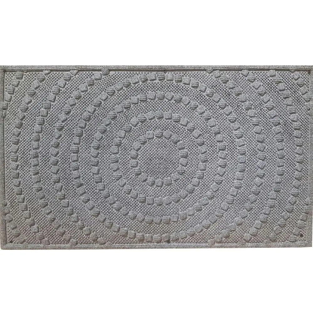 Solemate Marine Cpt Grey Circles 45x75cm Stylish Outdoor Entrance Doormat