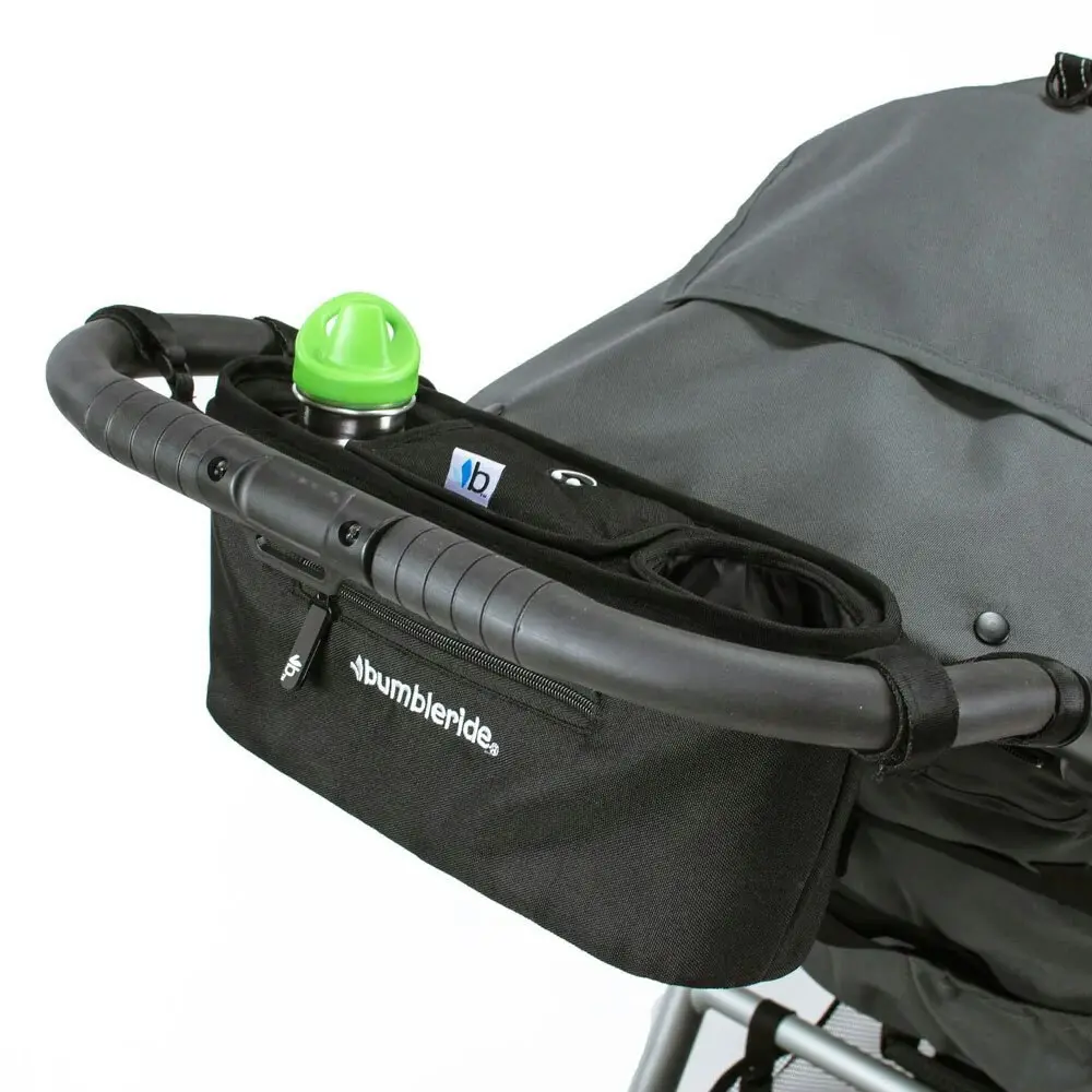 Bumbleride Parent Pack Storage Bag Accessory Organiser For Stroller/Pram Black