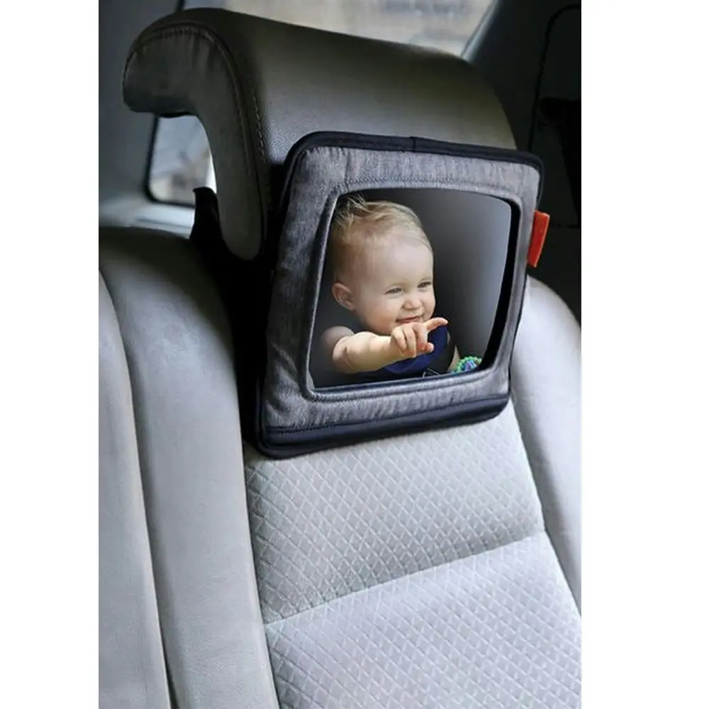 dreambaby Car Back Seat 29cm Holder/Storage Mount w/ Mirror For Tablet/iPad Grey