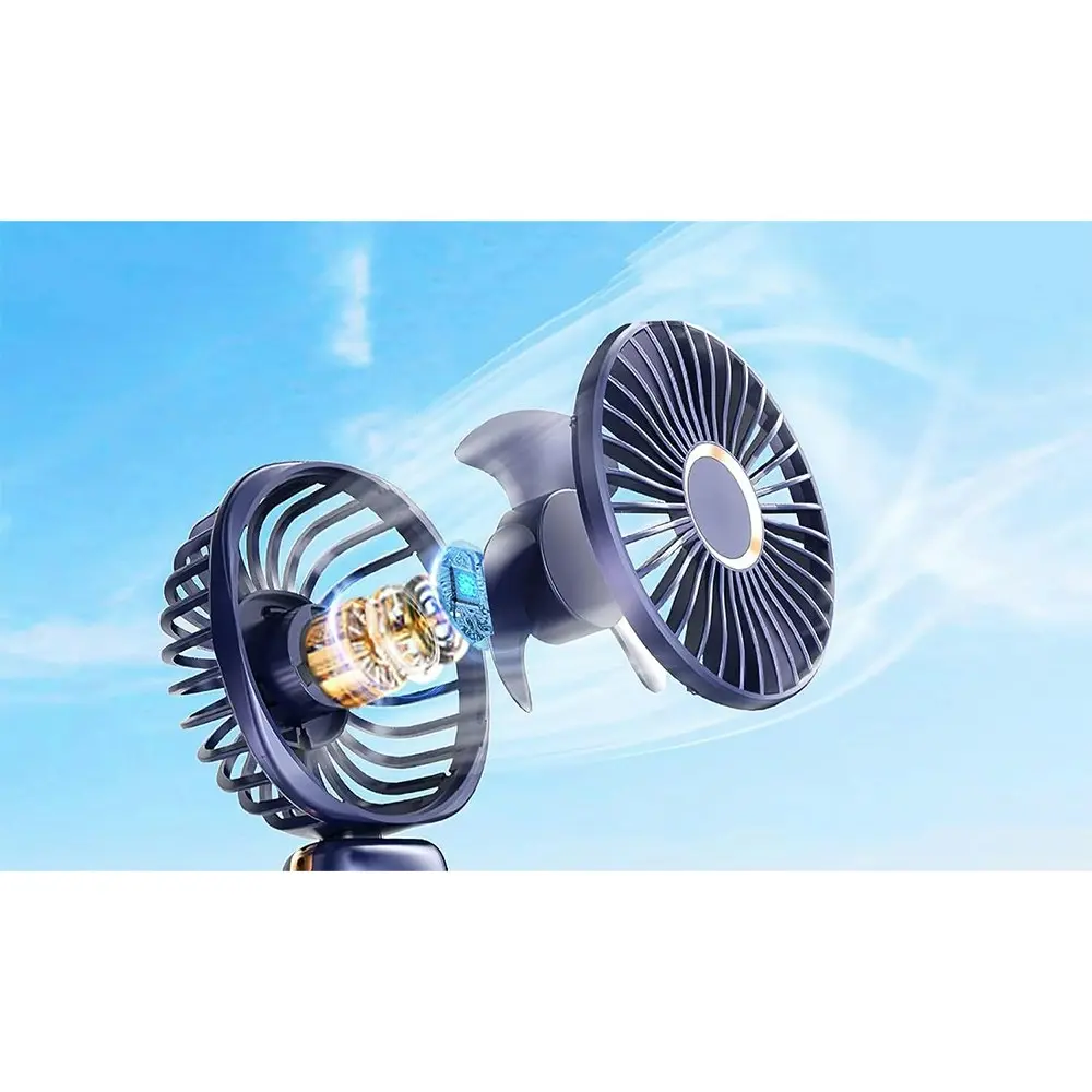 Koolmaxx 3 in 1 Rechargable Portable Ultra Adjustable Indoor/Outdoor Fan Blue