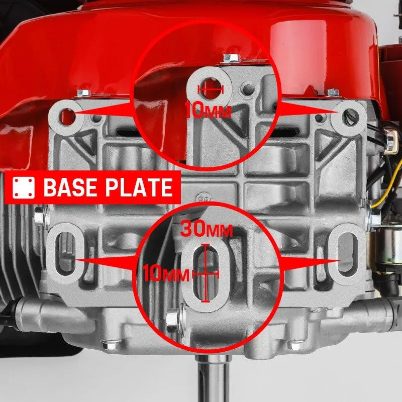 Baumr-AG 13HP Petrol Stationary Engine OHV 4 Stroke Horizontal Shaft Electric Start Motor