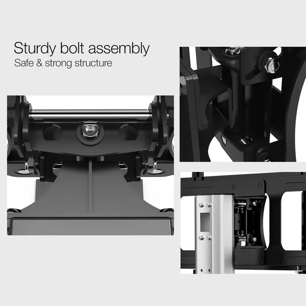 Fortia Stationary TV Stand Mount for 32-70 Inch Television Screens Adjustable Universal Holds 68kg