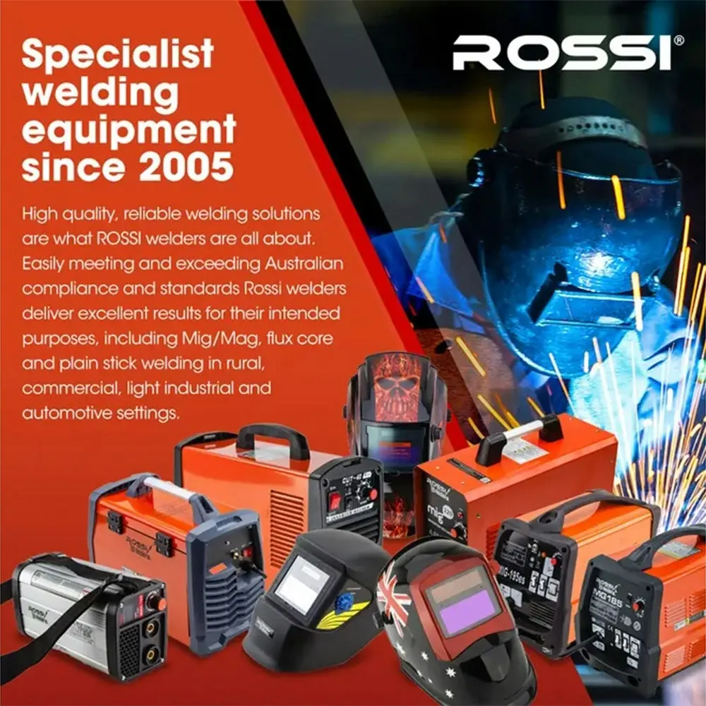 Rossi 16pc Welding Consumables Kit to Suit 17/18/26 TIG Torch, Includes Alumina Nozzle Cups, Collets