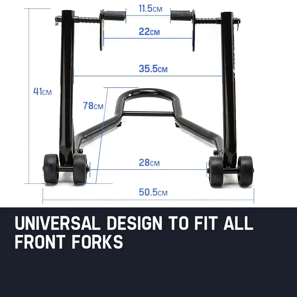 T-Rex Motorcycle Front Stand Heavy-Duty Motorbike Lift Paddock Carrier Bike Fork