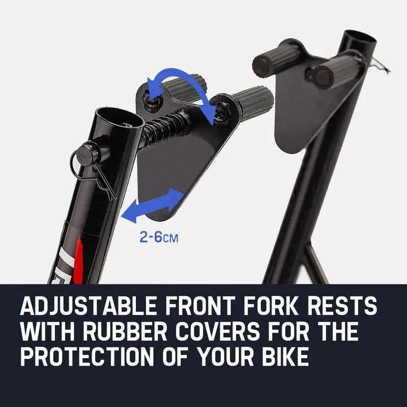 T-Rex Motorcycle Front Stand Heavy-Duty Motorbike Lift Paddock Carrier Bike Fork