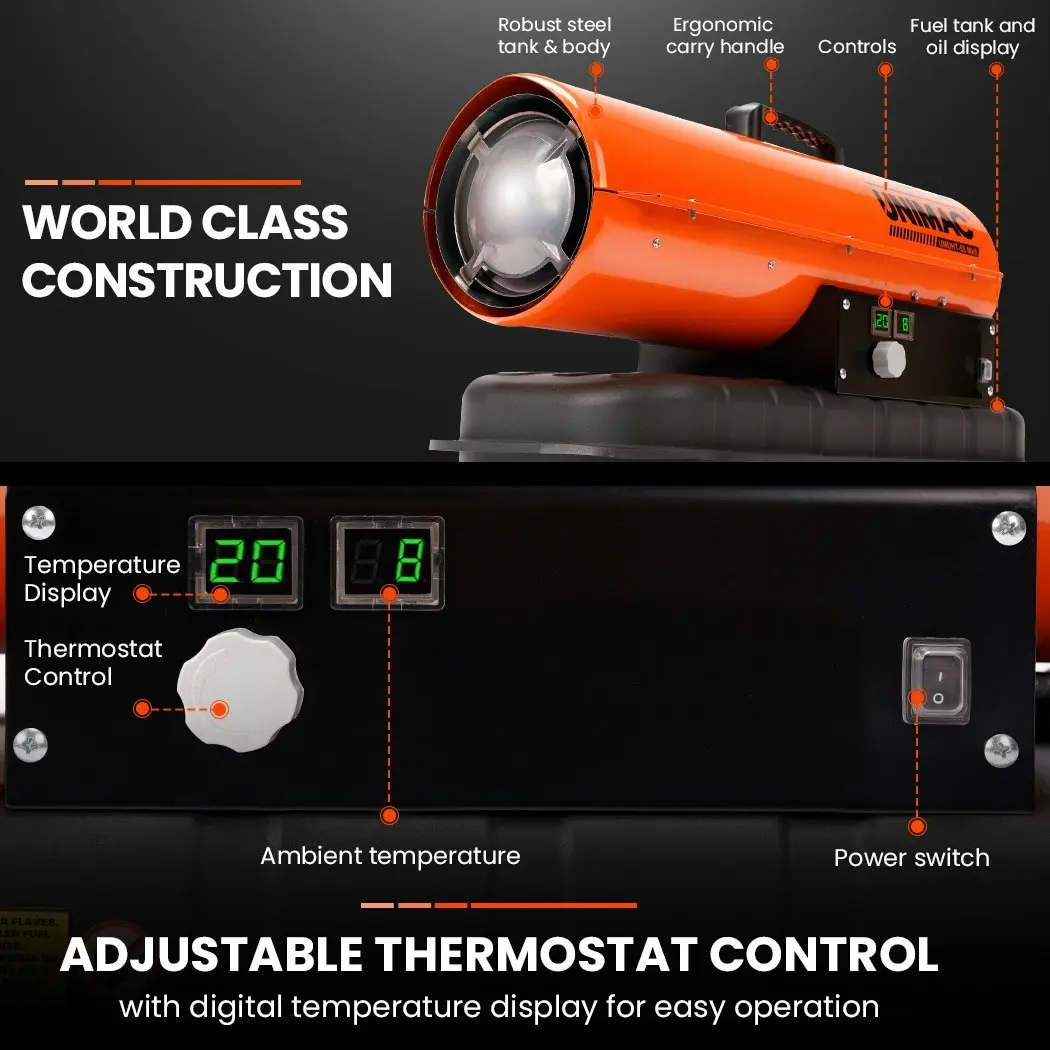 Unimac 20KW Portable Industrial Diesel Indirect Forced Air Space Heater