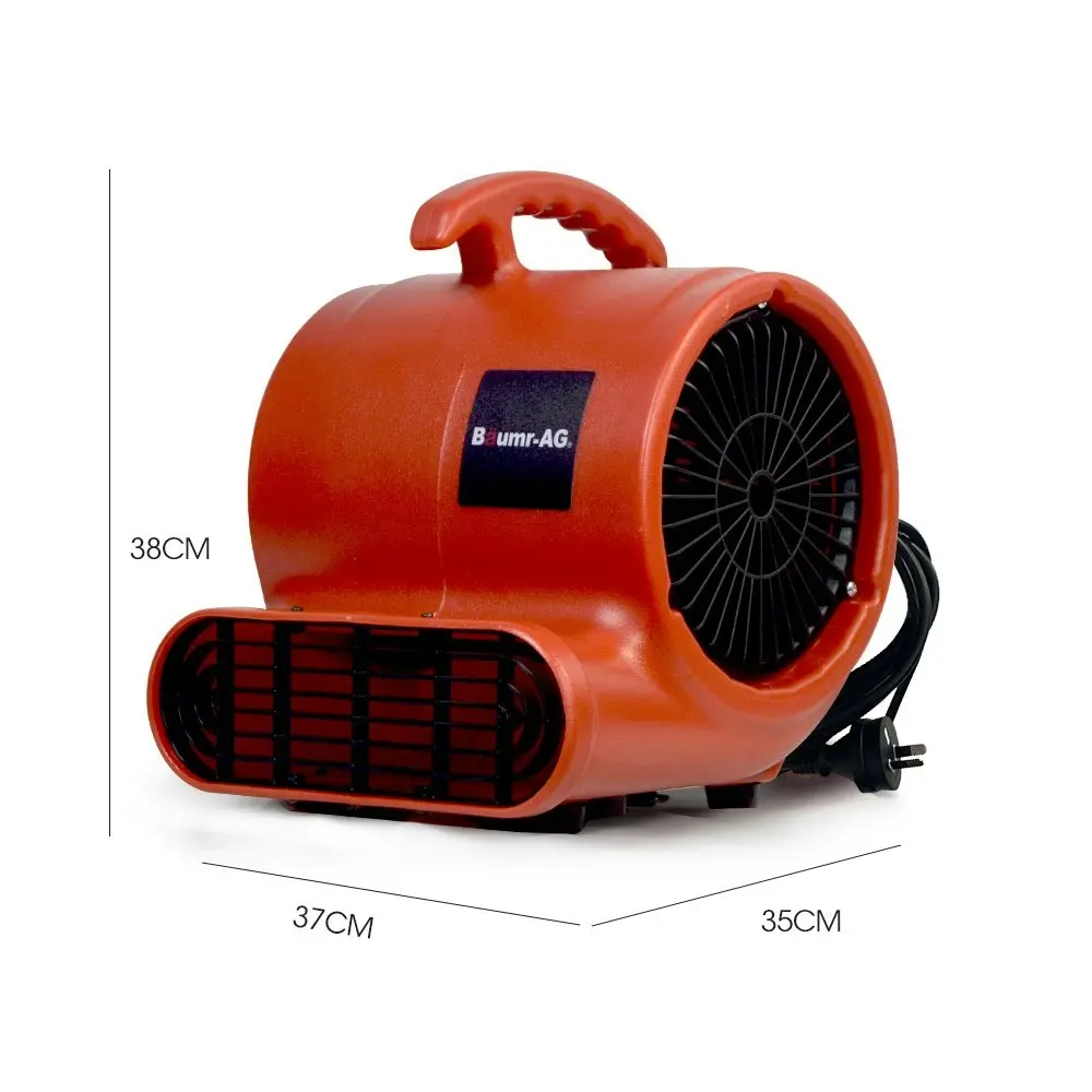 Baumr-AG Carpet Floor Dryer Air Mover Blower Fan, 3-Speed, 800CFM, Commercial/Home