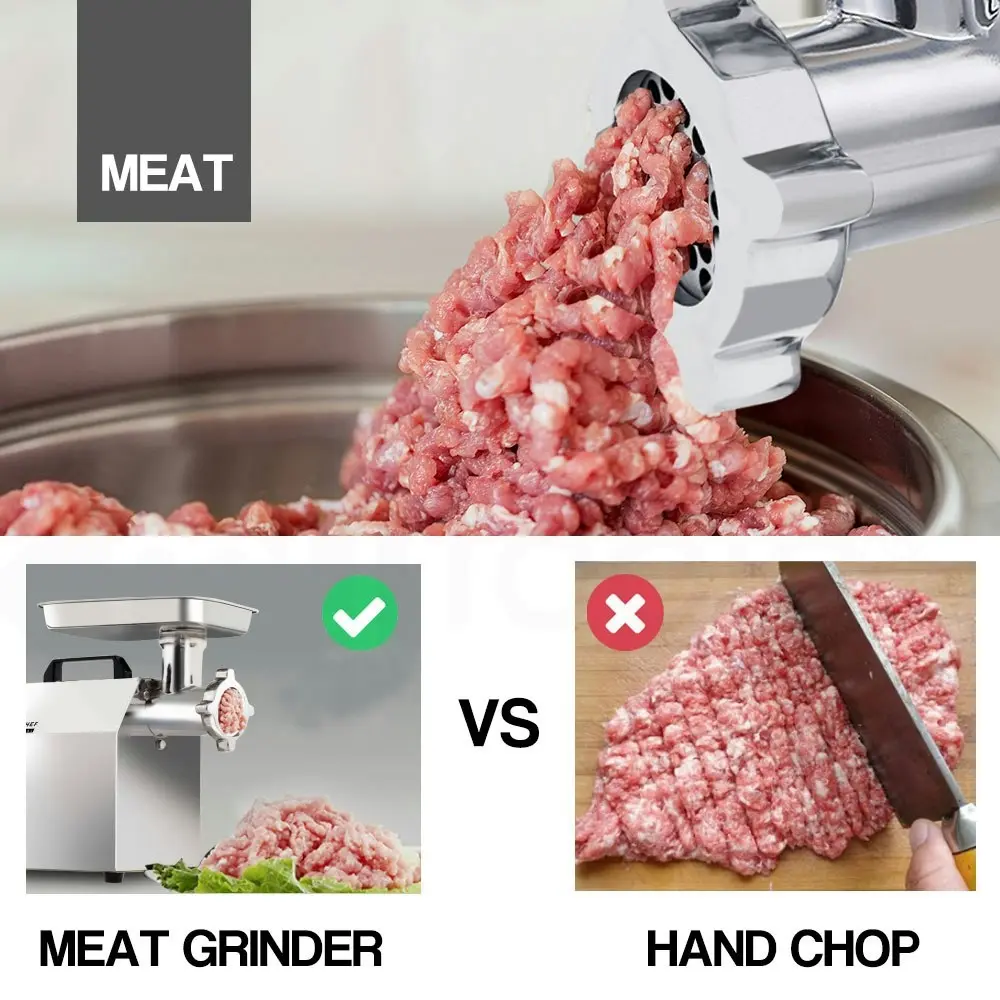 EuroChef Meat Grinder Mincer Food Commercial Electric Machine Chopper Shredder