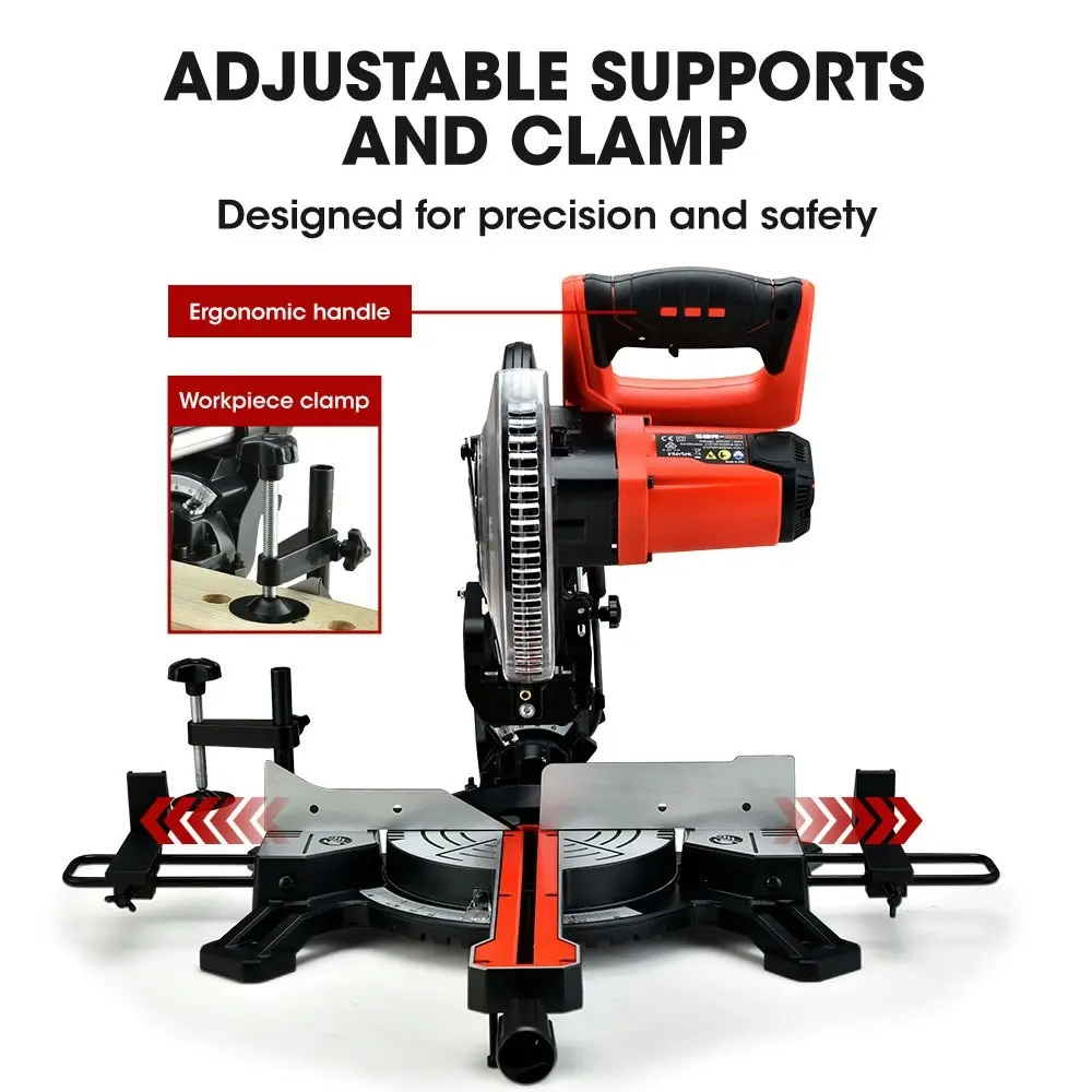 Baumr-AG 210mm Compound Mitre Saw Dual Bevel Sliding Drop Saws 1500W