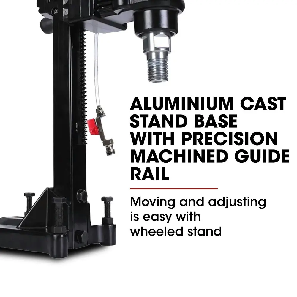 Baumr-AG 3200W 280mm Vertical Stand Core Drill & 202mm Drill Bit Combo, for Demolition Concrete Coring Hole Drilling