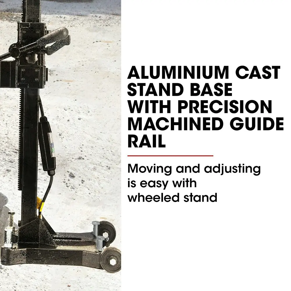 Baumr-AG 3200W 280mm Concrete Core Drill with Wheeled Stand Rig