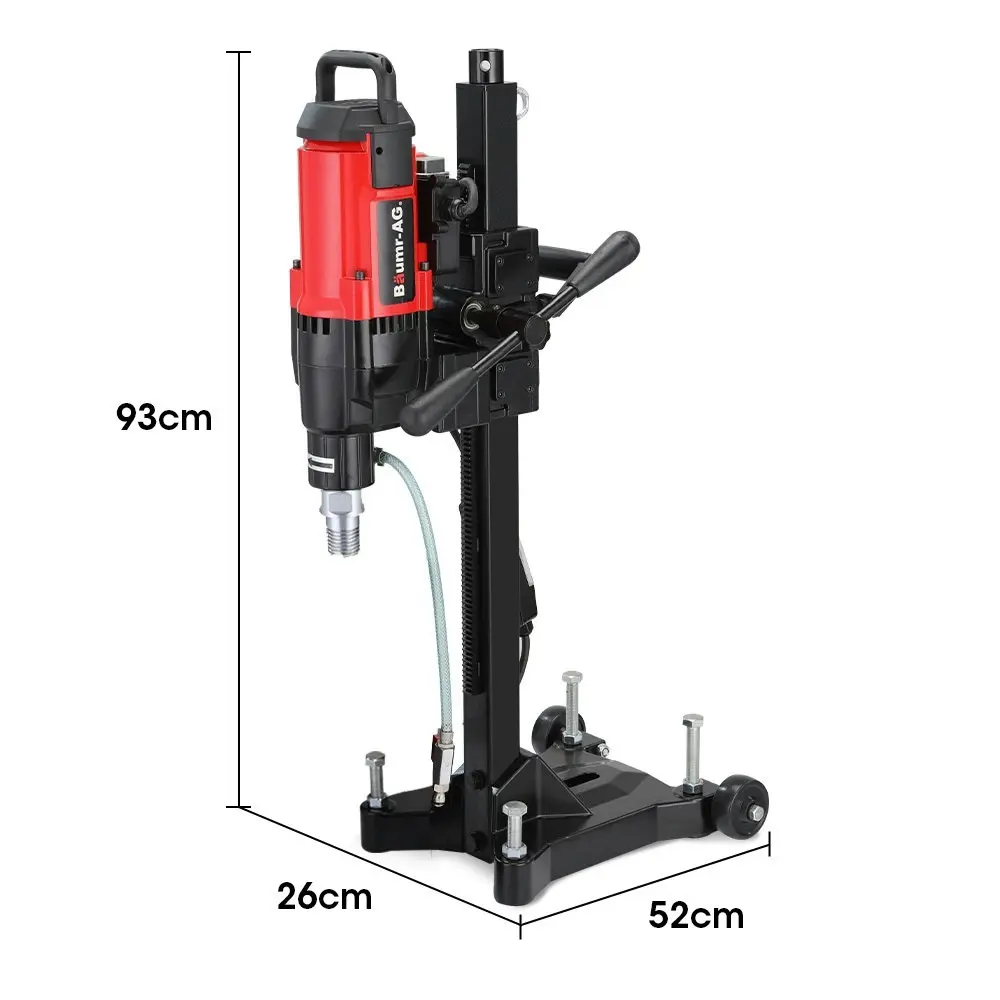 Baumr-AG 3200W 280mm Concrete Core Drill with Wheeled Stand Rig