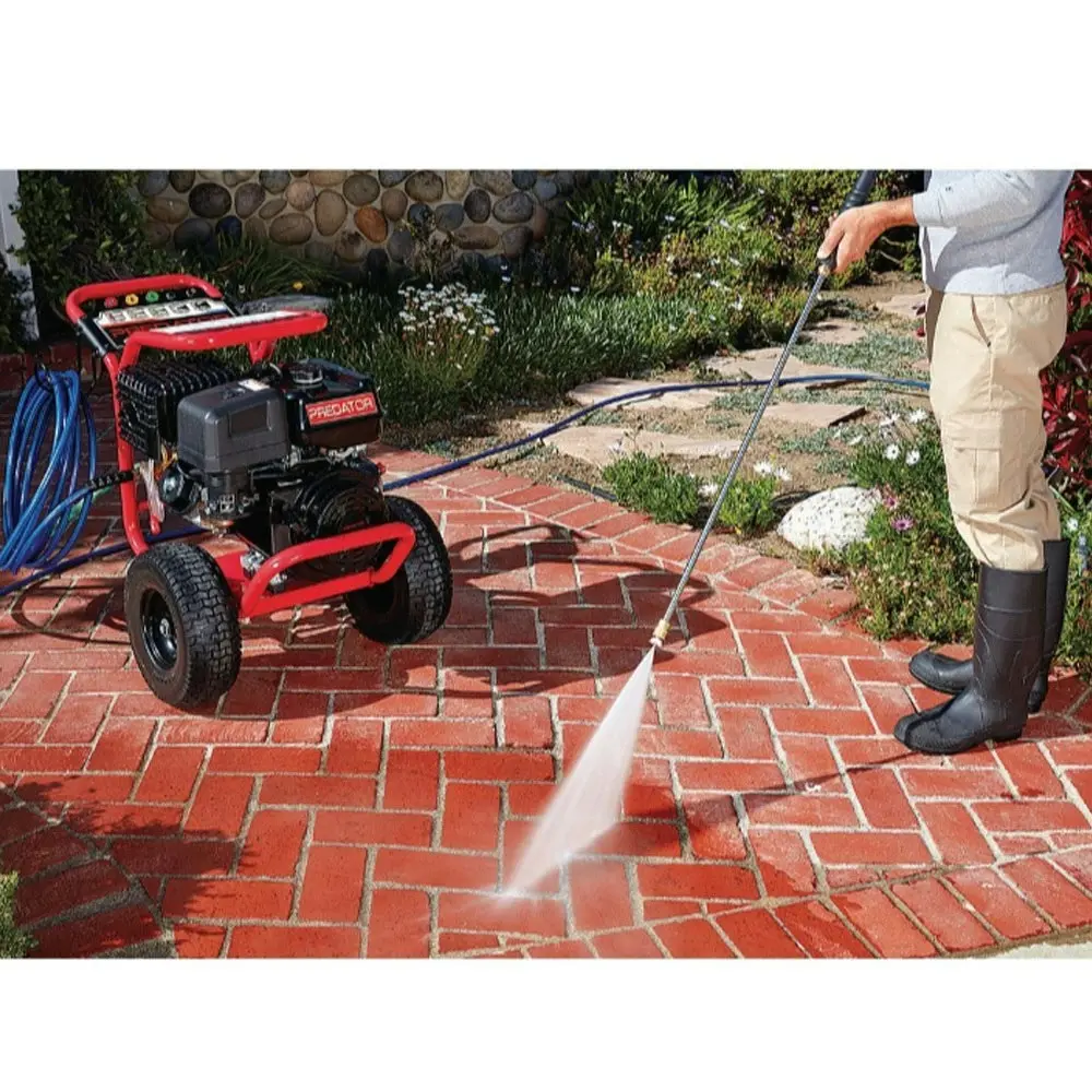 Jet-USA Commercial High Pressure Washer, 4400PSI 420cc 13HP, Italian AR Pump, Petrol Powered Water Cleaner w/ 15m Hose