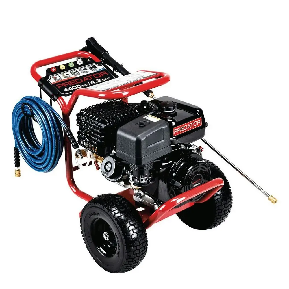 Jet-USA Commercial High Pressure Washer, 4400PSI 420cc 13HP, Italian AR Pump, Petrol Powered Water Cleaner w/ 15m Hose