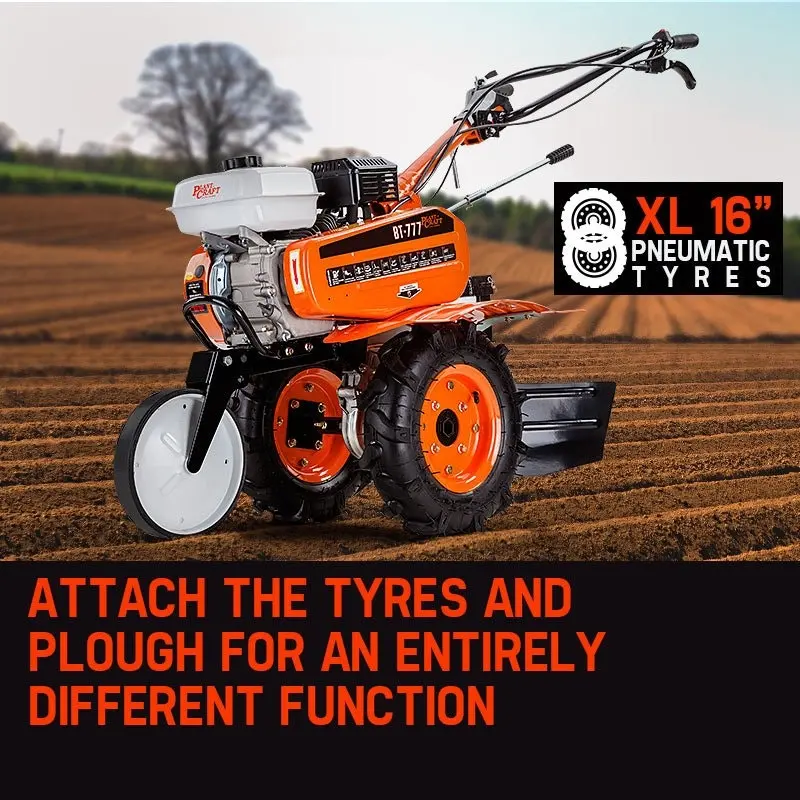 PlantCraft 208CC 7.0HP Garden Cultivator Tiller Petrol Plough Self-Propelled Rotary Rototiller