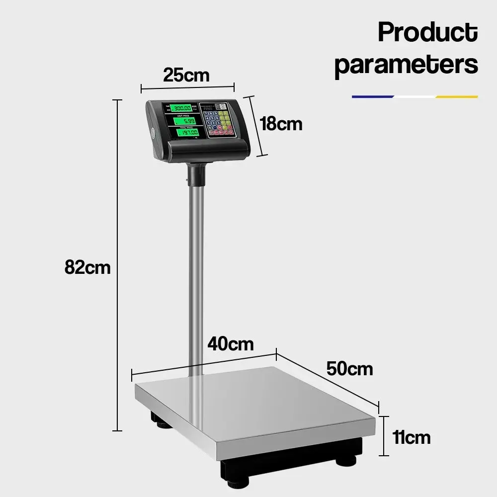 Mitsukota 300KG Electronic Digital Platform Scales Postal Market Shop Scale