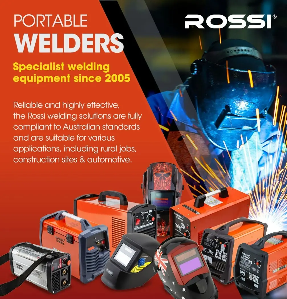 Rossi 250 Amp Ultra-Portable Welder, MMA ARC Stick DC iGBT Inverter Welding Machine, 15A Plug