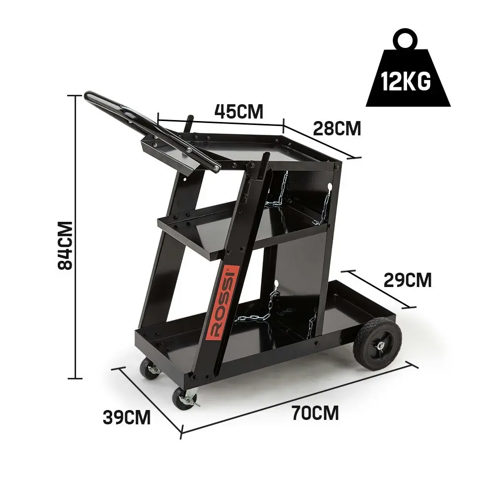 Rossi Welding Cart Trolley MIG TIG ARC MMA Welder Plasma Cutter Storage Bench