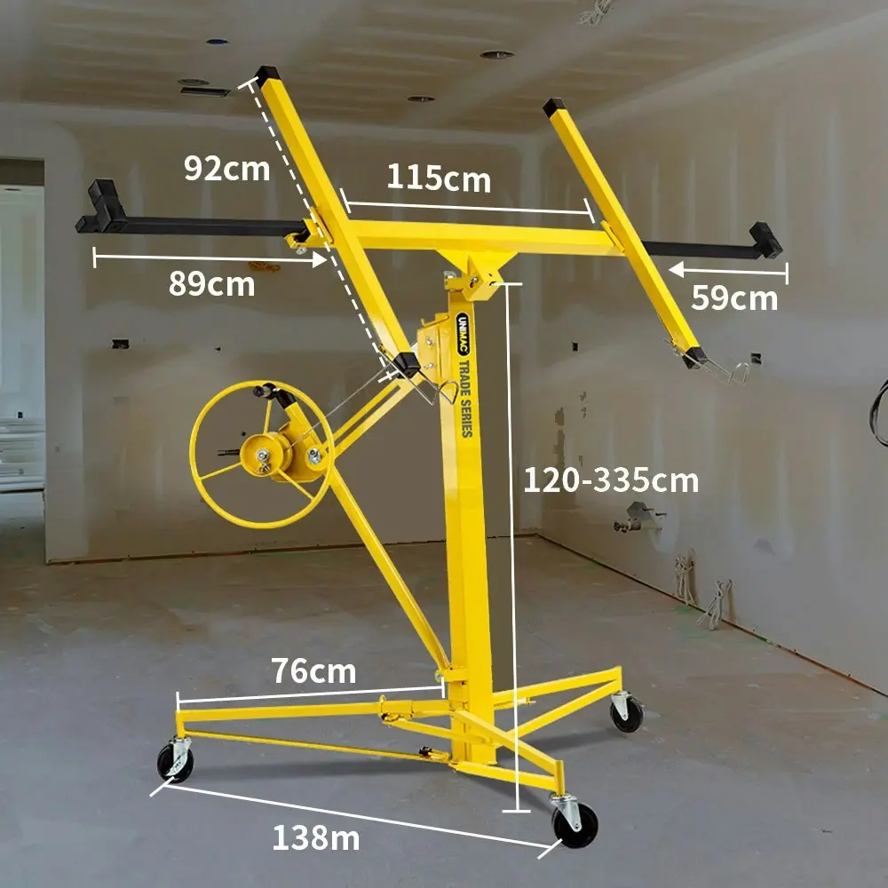 Unimac 11ft Sheet Panel Lifter Drywall Panel Gyprock Plasterboard Hoist Lift