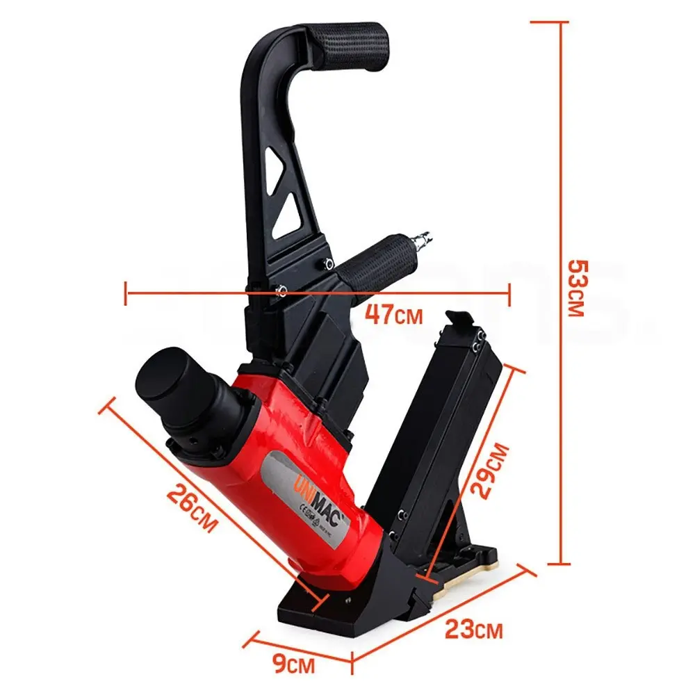 Unimac NHF100 37-50mm 16ga Flooring Air Gun Driver, Heavy Duty Pneumatic Floor Nail Gun