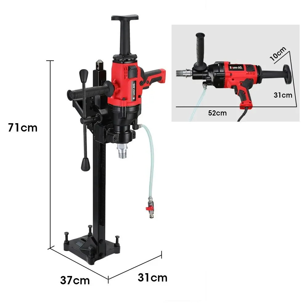 Baumr-AG 2000W 160mm Handheld Concrete Core Drill With Rig Stand,