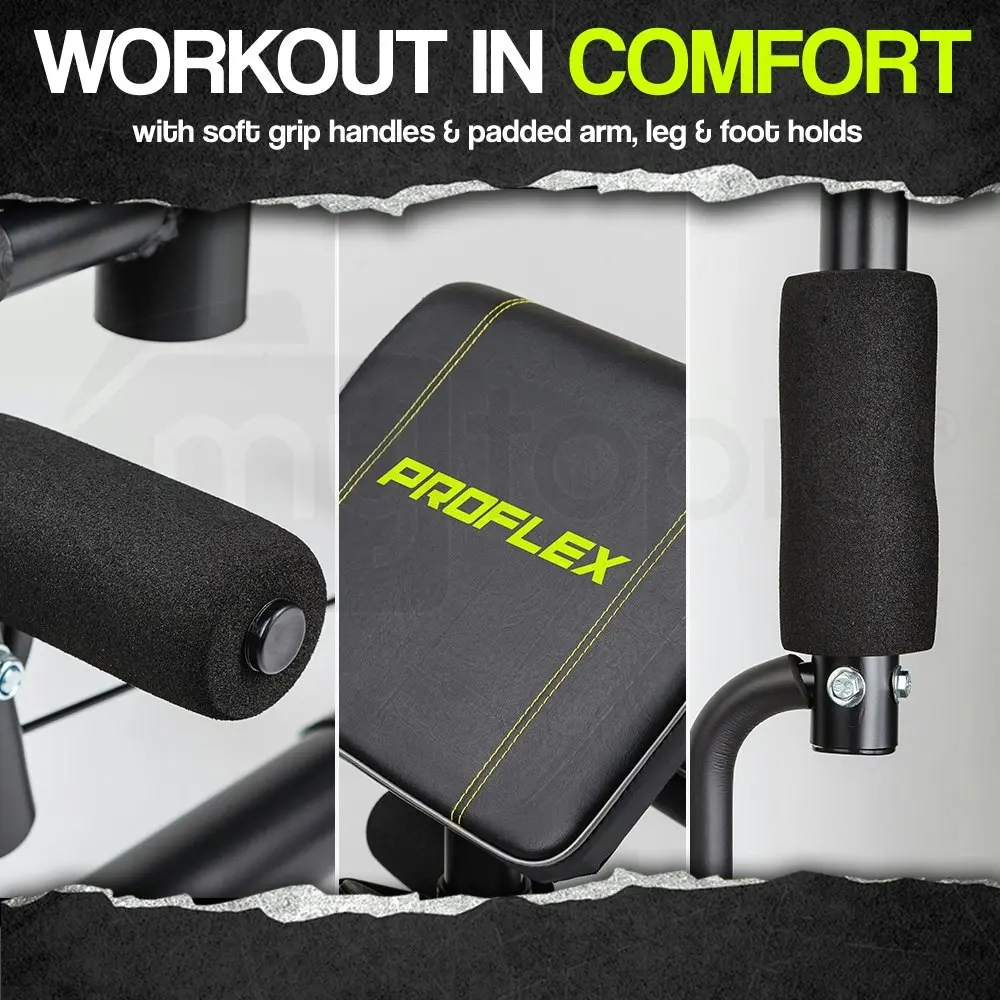 Proflex Home Gym Multi-function Exercise Equipment Machine Fitness Weight Bench