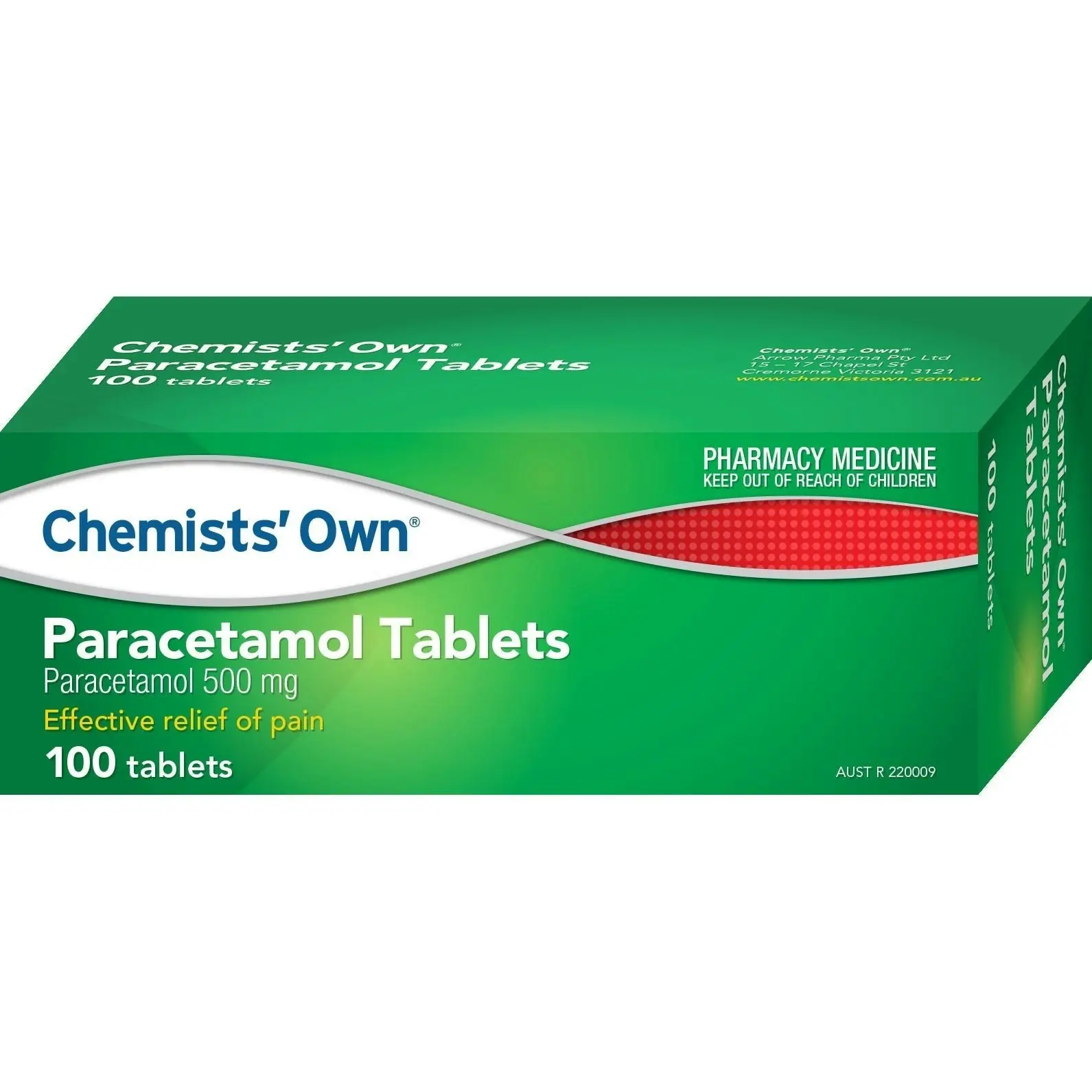 Chemists' Own Paracetamol 100 Tablets (Generic of Panadol)