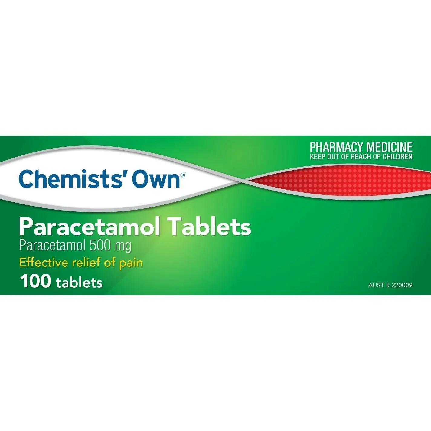 Chemists' Own Paracetamol 100 Tablets (Generic of Panadol)