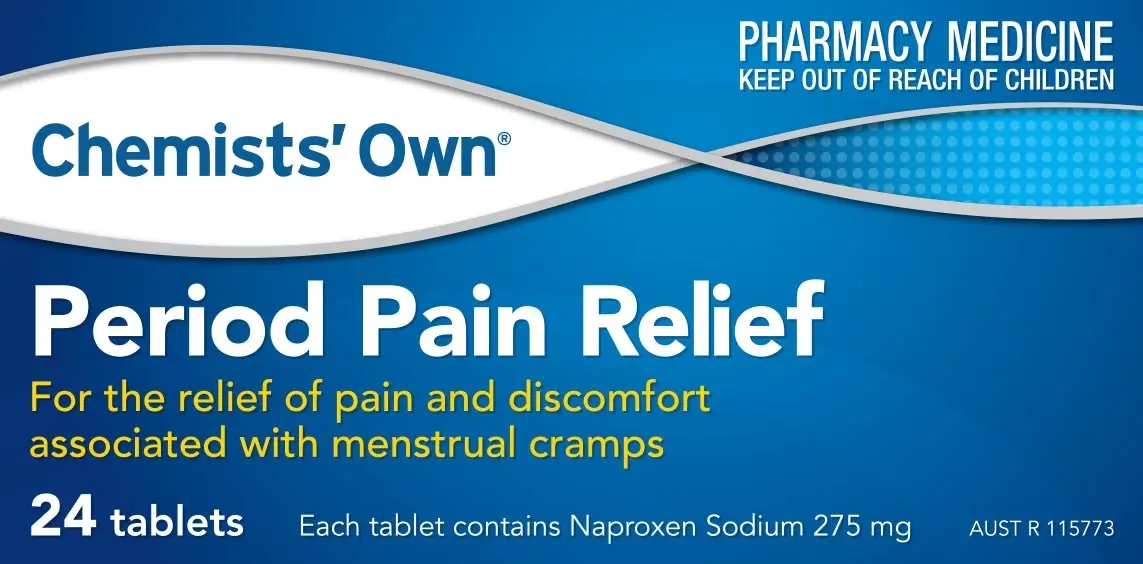 Chemists' Own Period Pain Relief 24 Tablets (Generic of Naprogesic)