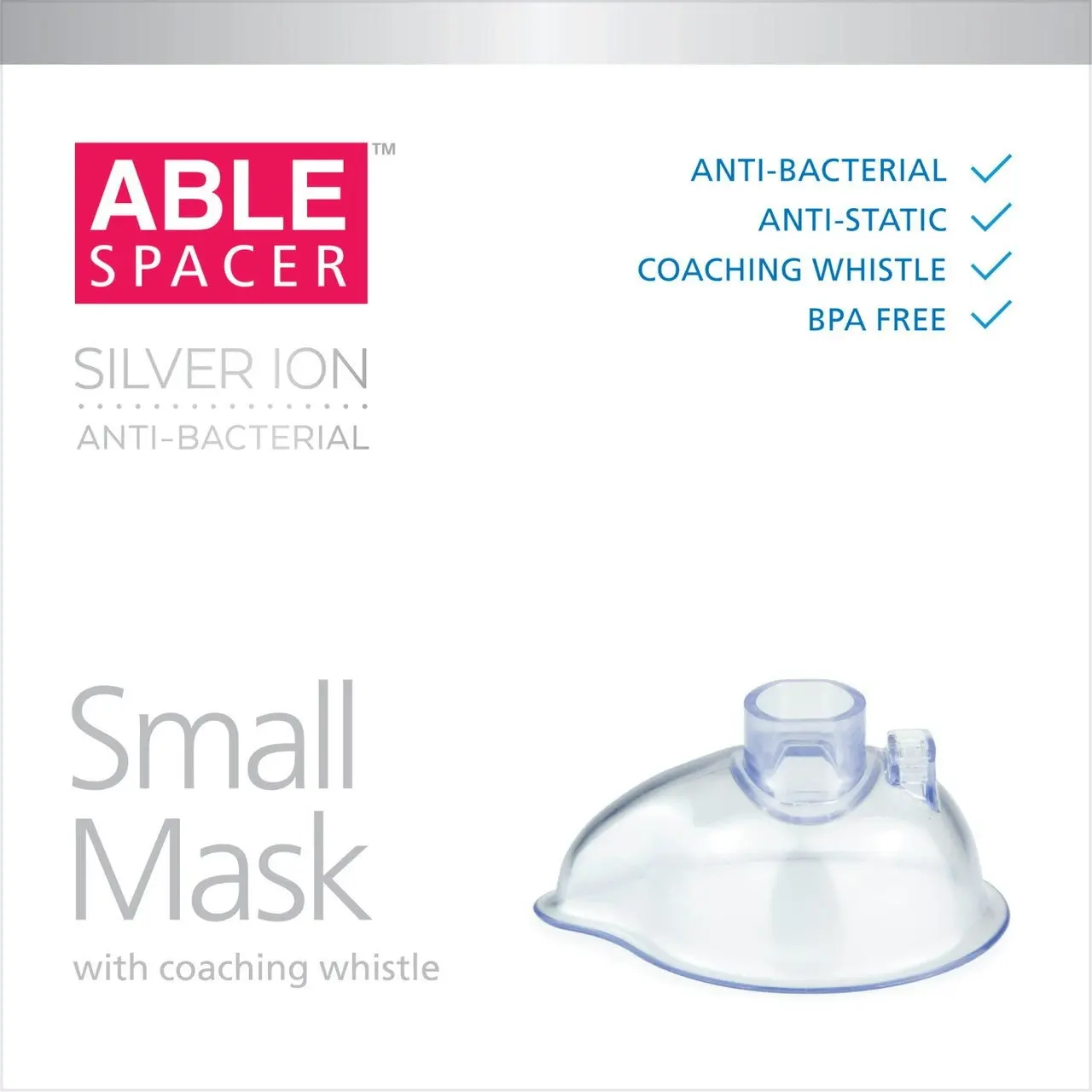 Able Spacer Anti-bacterial Whistle Small Mask