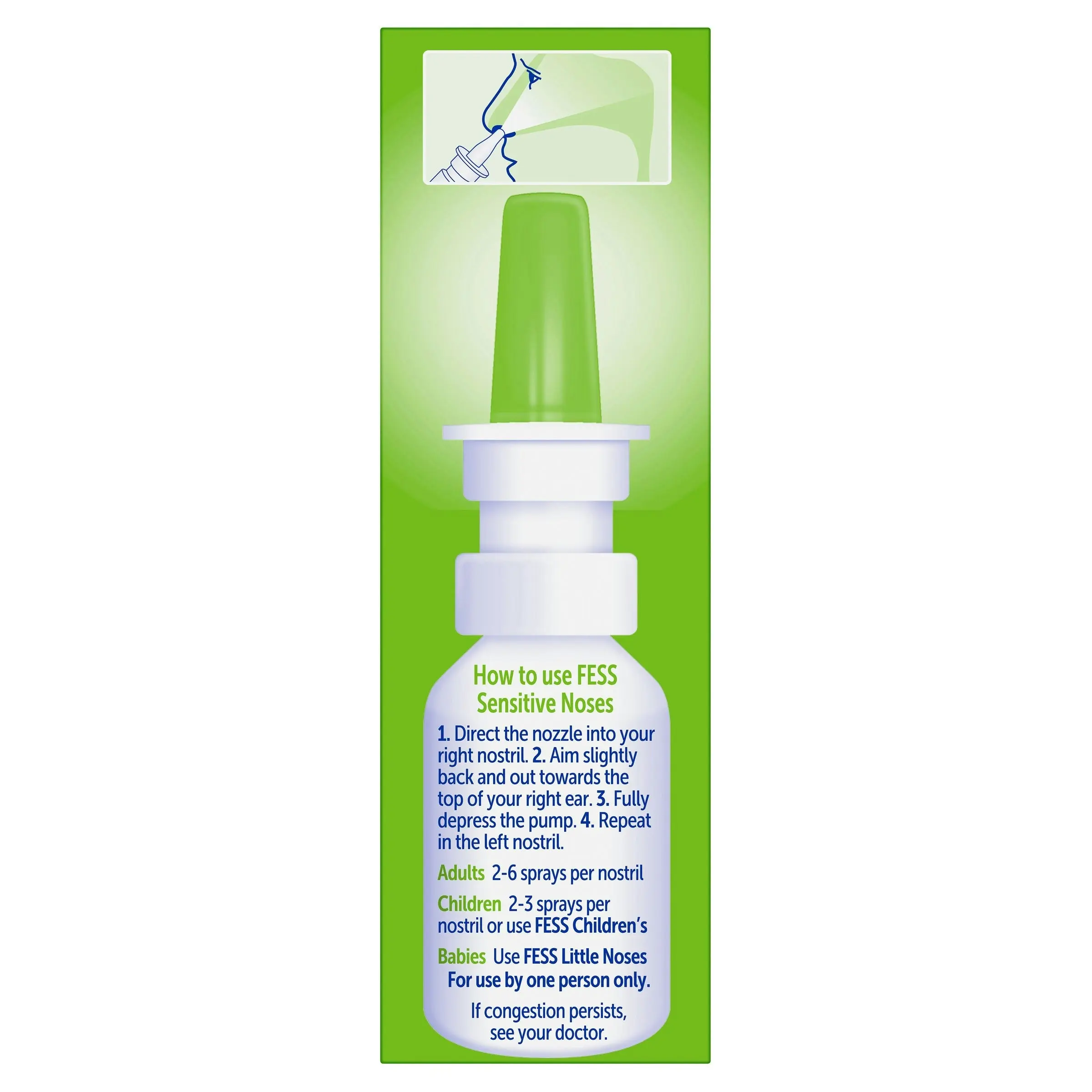 FESS Sensitive Noses Saline Nasal Spray 30ml