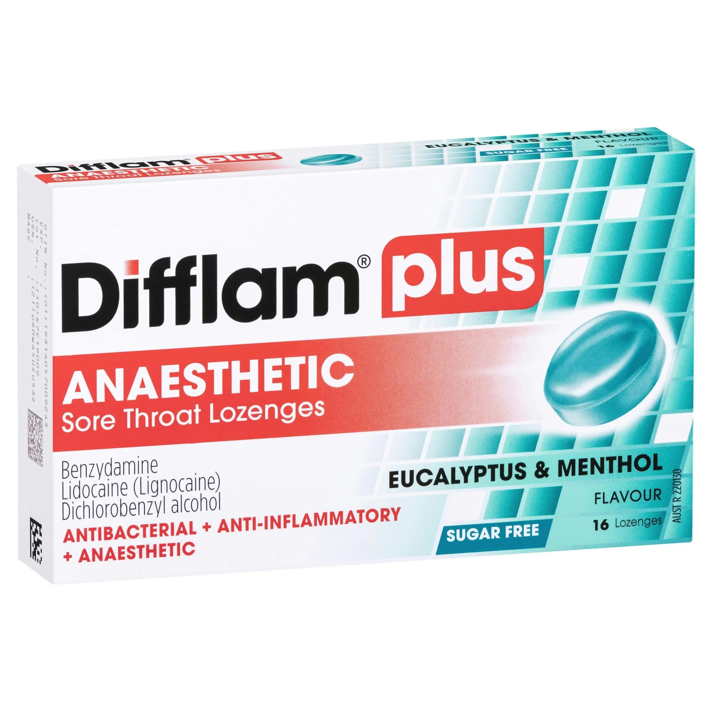 Difflam PLUS Menthol And Eucalyptus 16 Lozenges