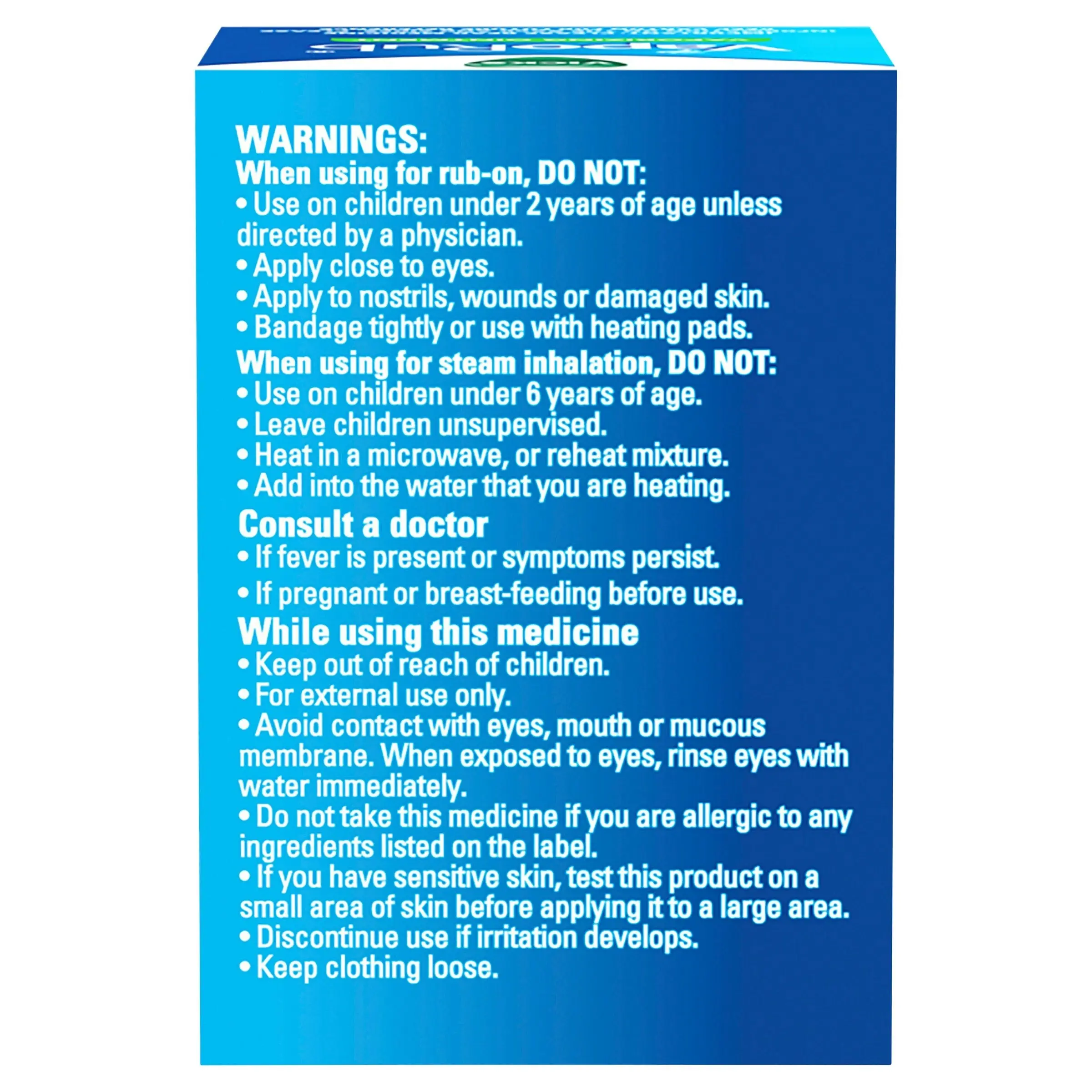 Vicks VapoRub Ointment Decongestant Chest Rub 50g