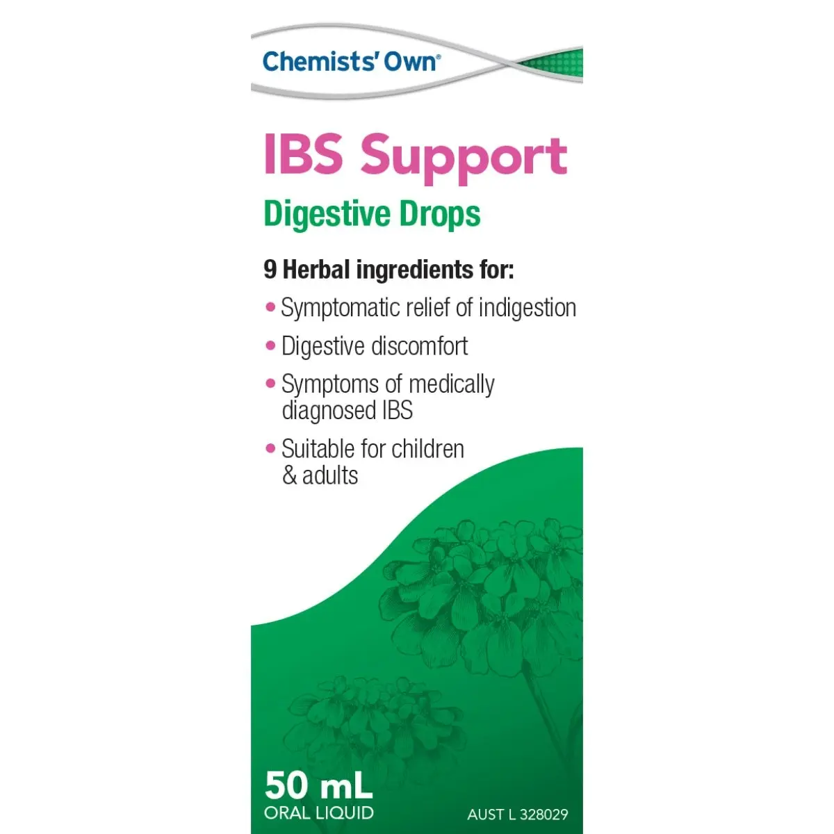 Chemists' Own IBS Support Digestive Drops 50ml (Alternative to Iberogast)