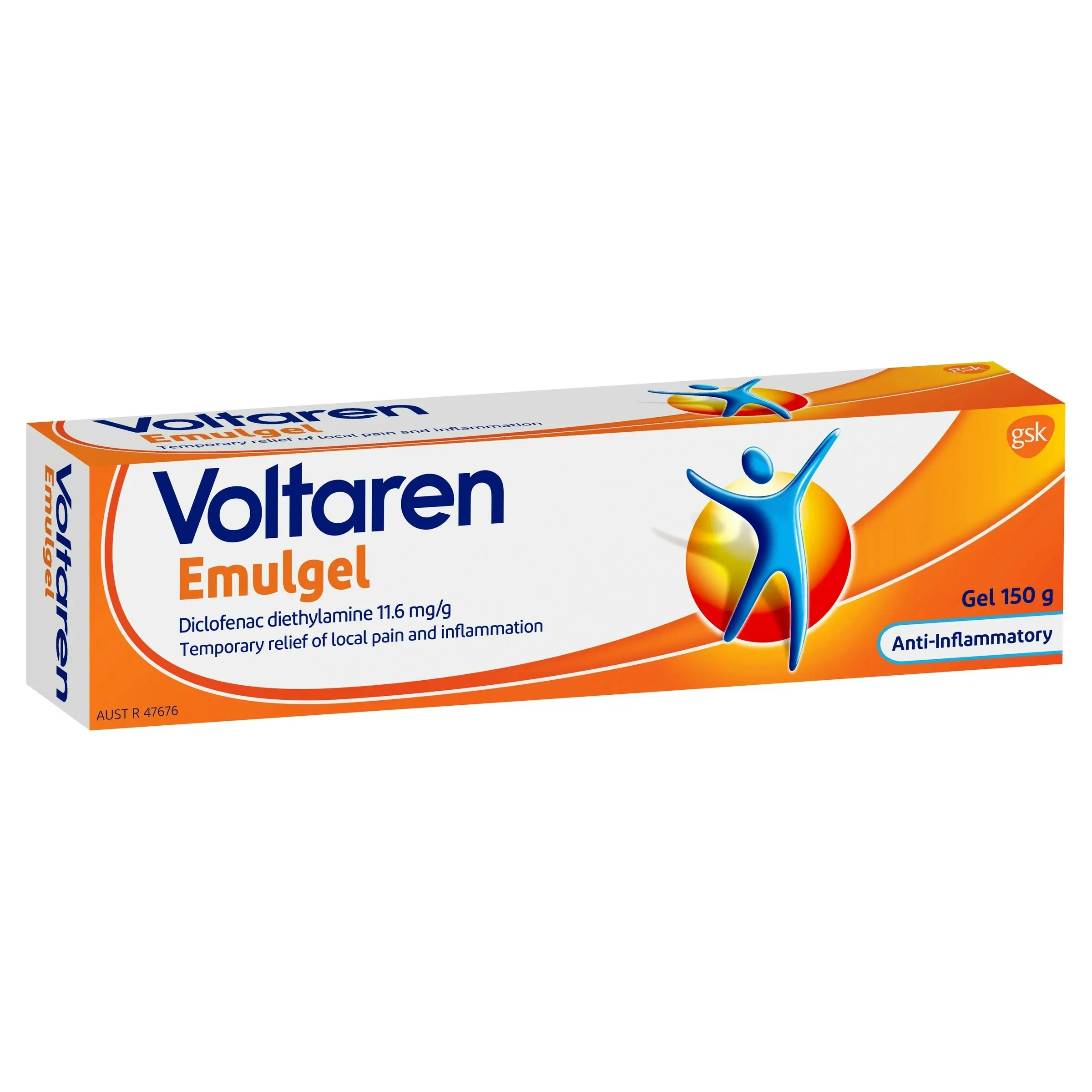 Voltaren Emulgel, Muscle and Back Pain Relief 150 g