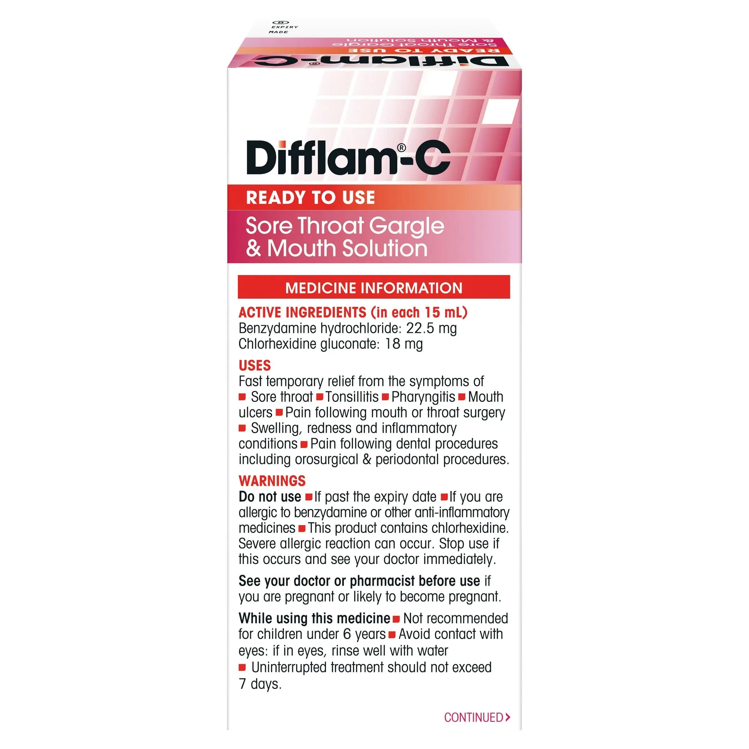 Difflam C SOLUTION 100ml