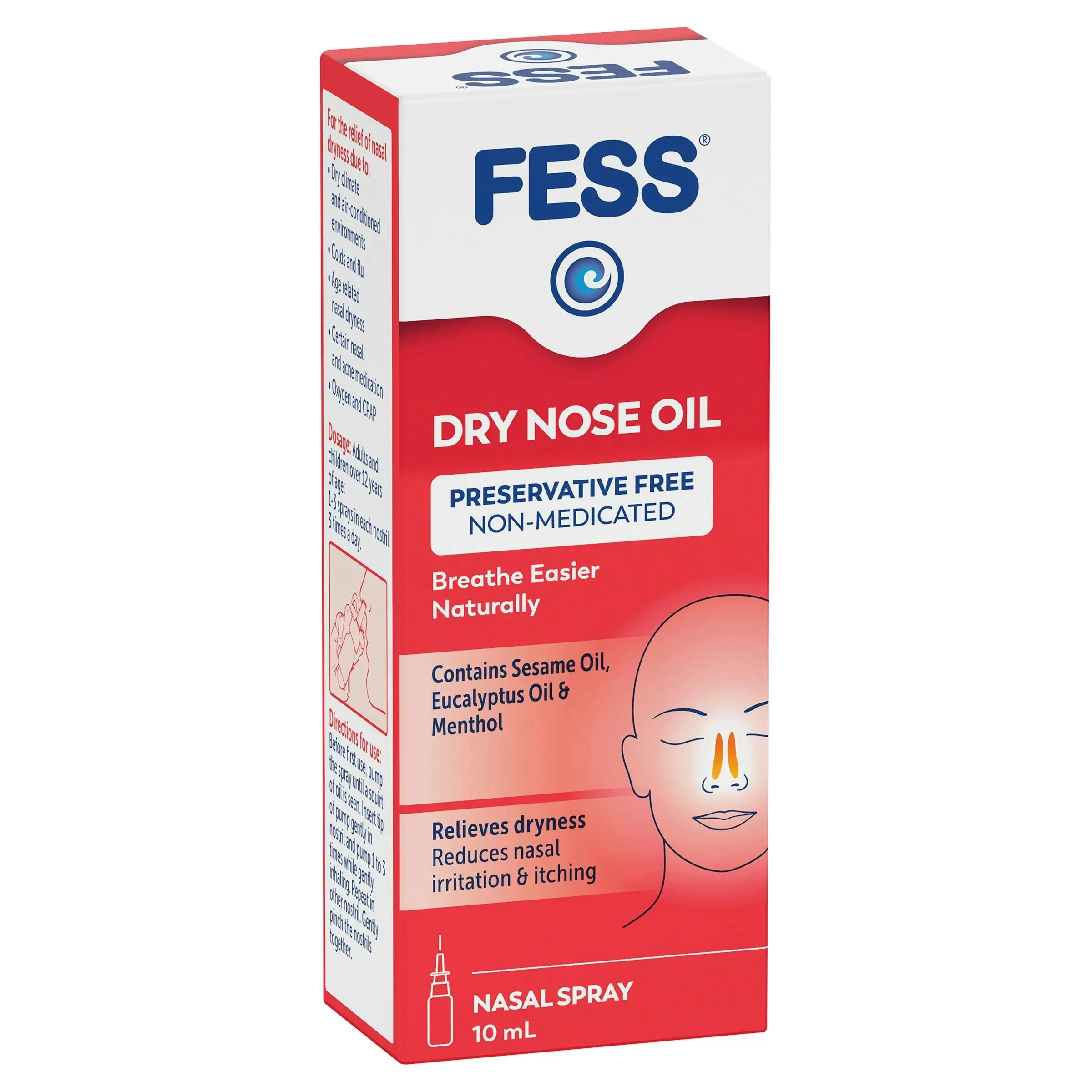 FESS Dry Nose Oil Nasal Spray 10ml