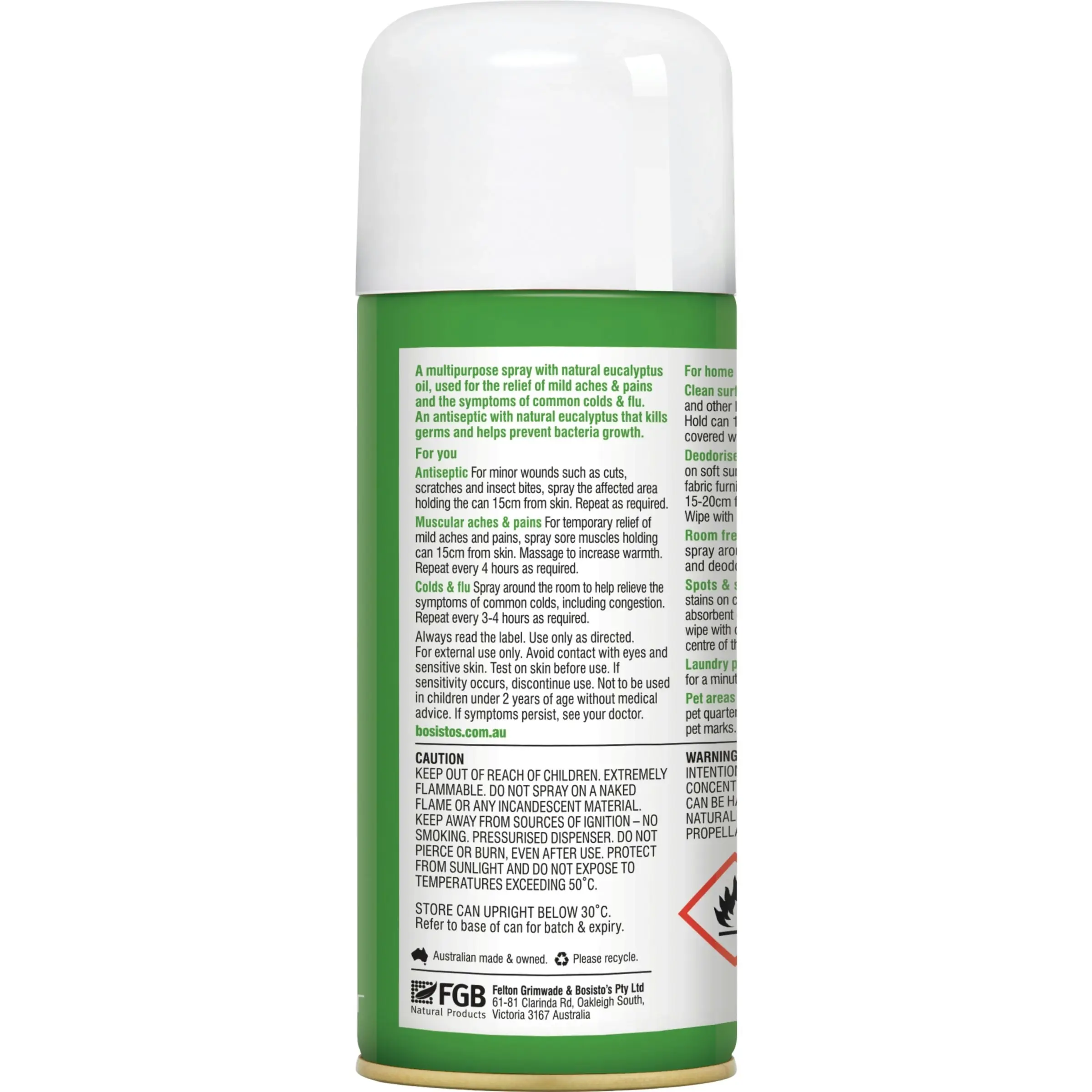 Bosisto's Eucalyptus Spray 200g