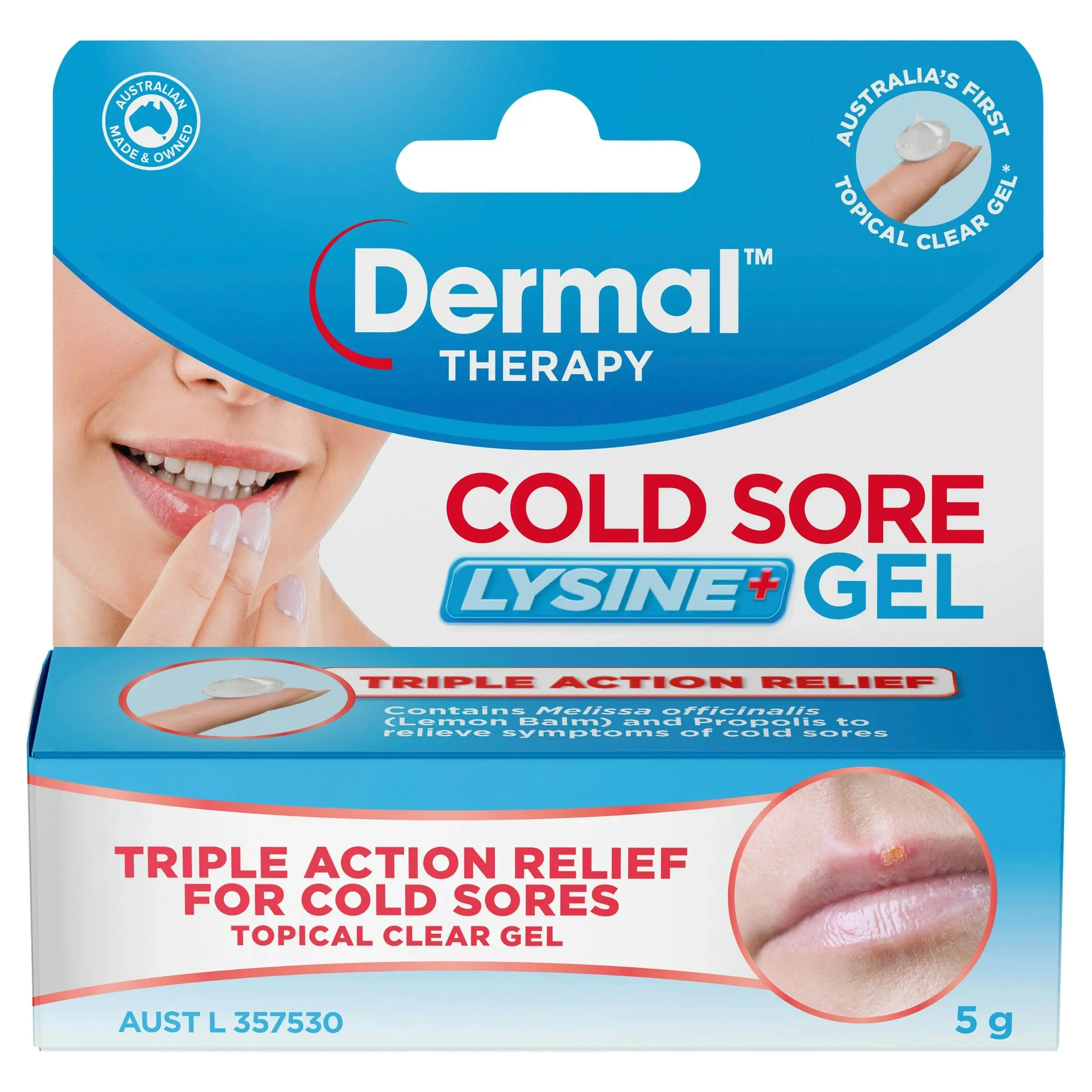 Dermal Therapy Cold Sore Lysine+ Gel 5g