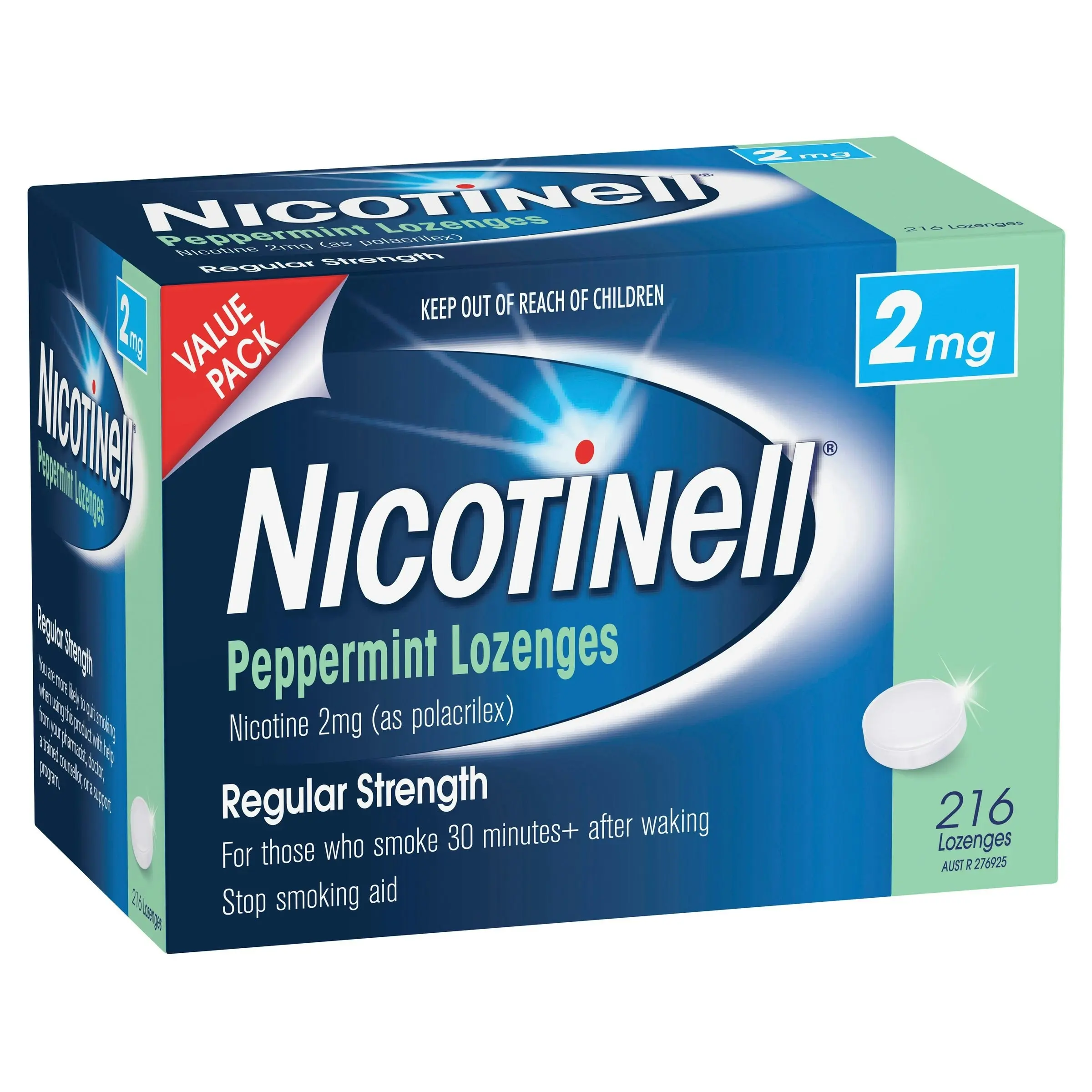 Nicotinell Peppermint 2mg 216 Lozenges