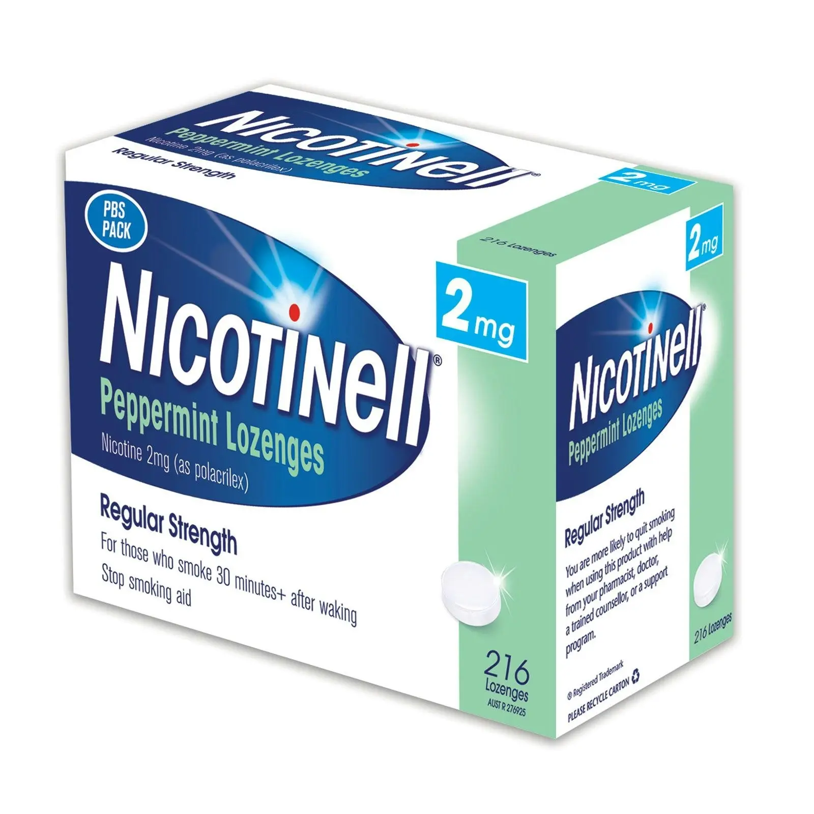 Nicotinell Peppermint 2mg 216 Lozenges