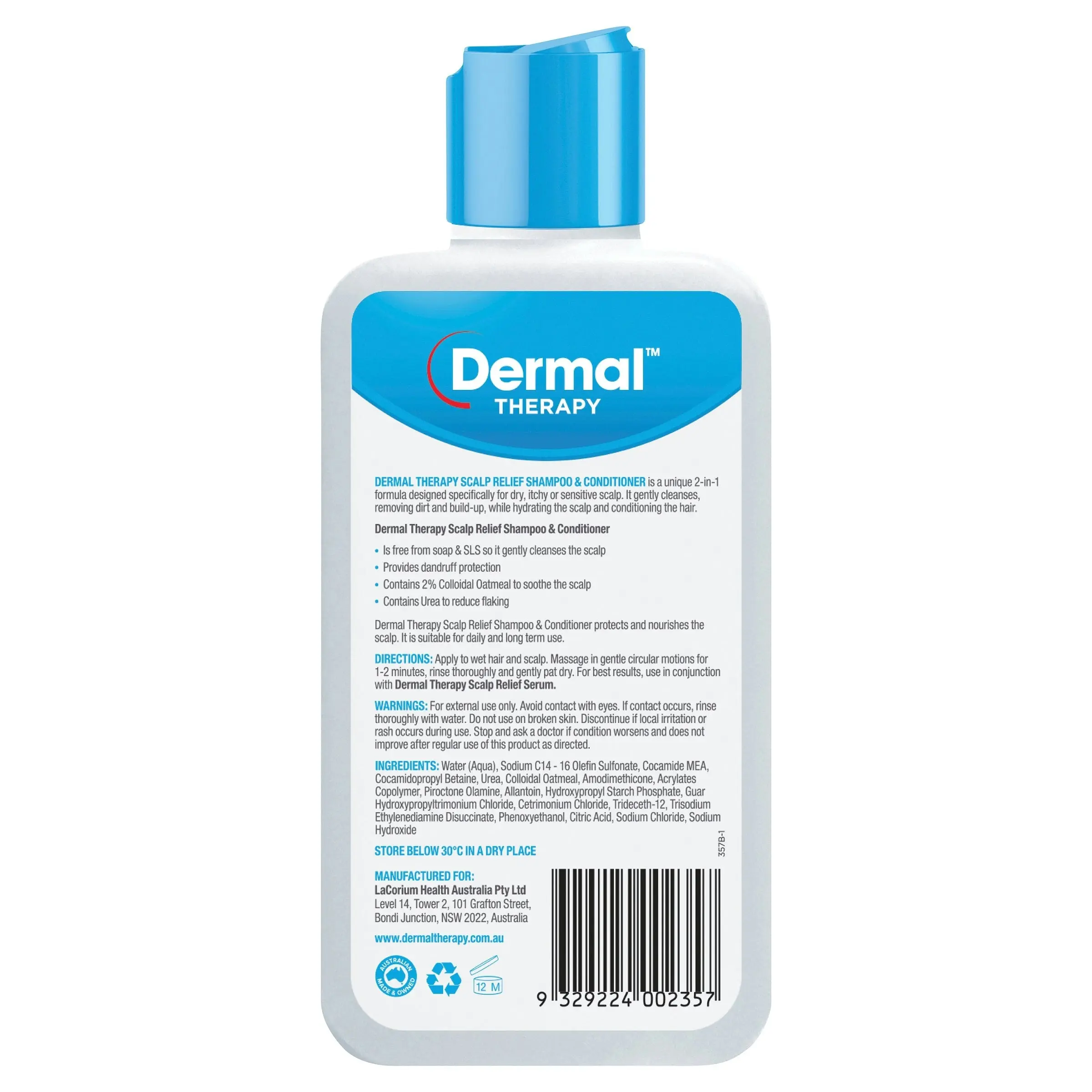 Dermal Therapy Scalp Relief Shampoo & Conditioner 210ml