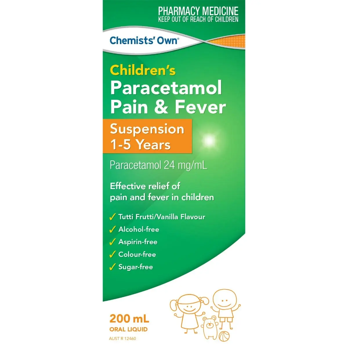 Chemists' Own Children's Paracetamol 1-5 Years 200ml (Generic of Panadol)