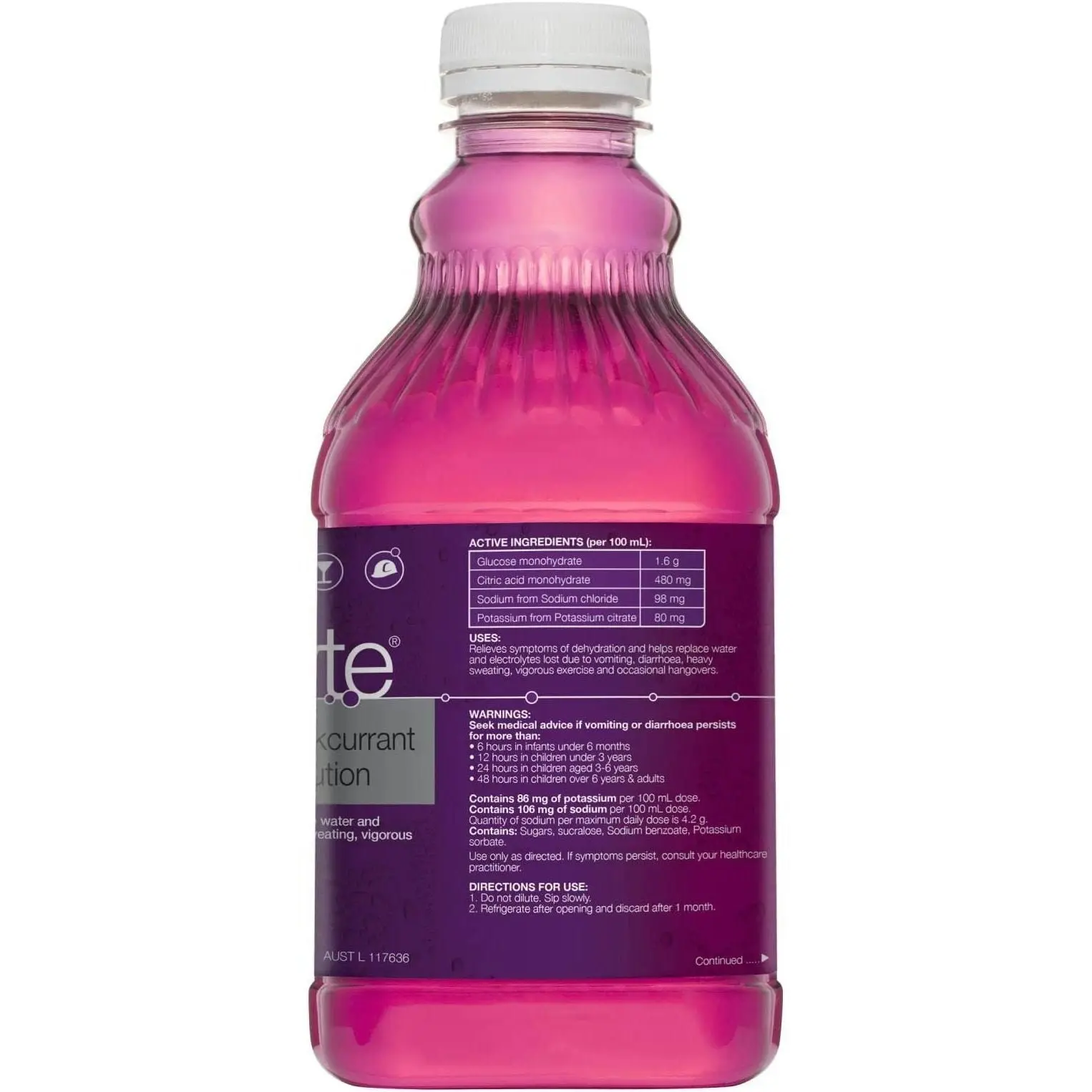 Hydralyte Liquid Apple Blackcurrant 1 Litre