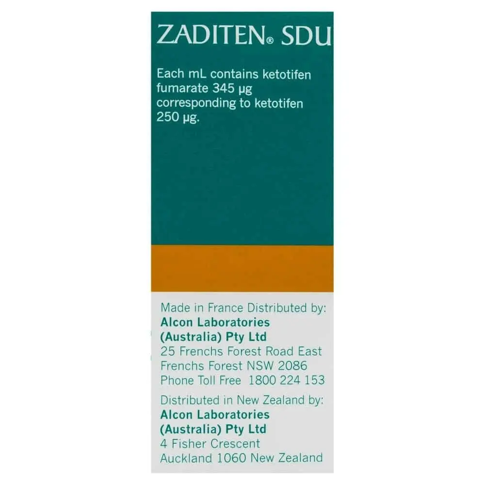 Zaditen Eye Drops 0.4ml X 20 vials