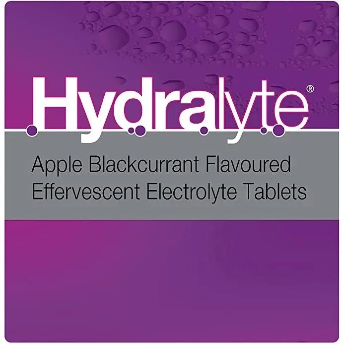 Hydralyte Electrolyte Effervescent Apple Blackcurrant 20 Tablets