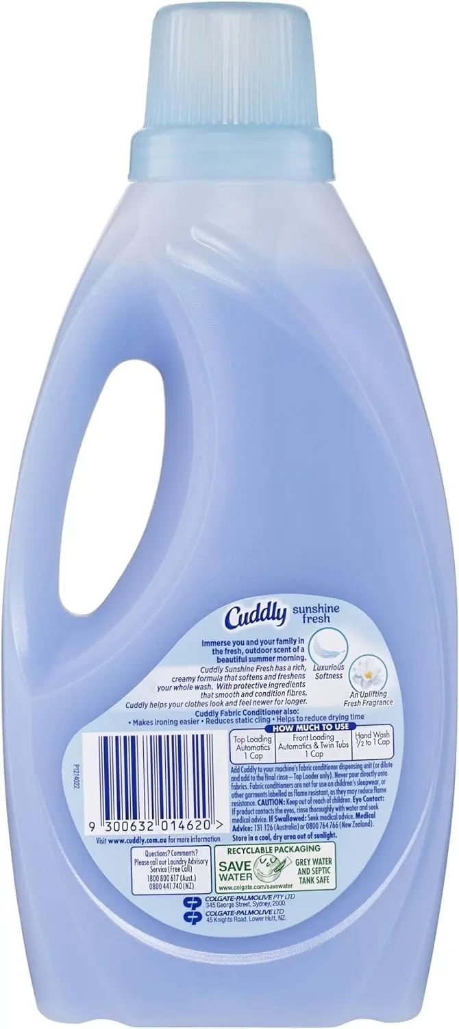 Cuddly Soften & Freshens Fabric Sunshine Fresh Fabric Conditioner 1 L