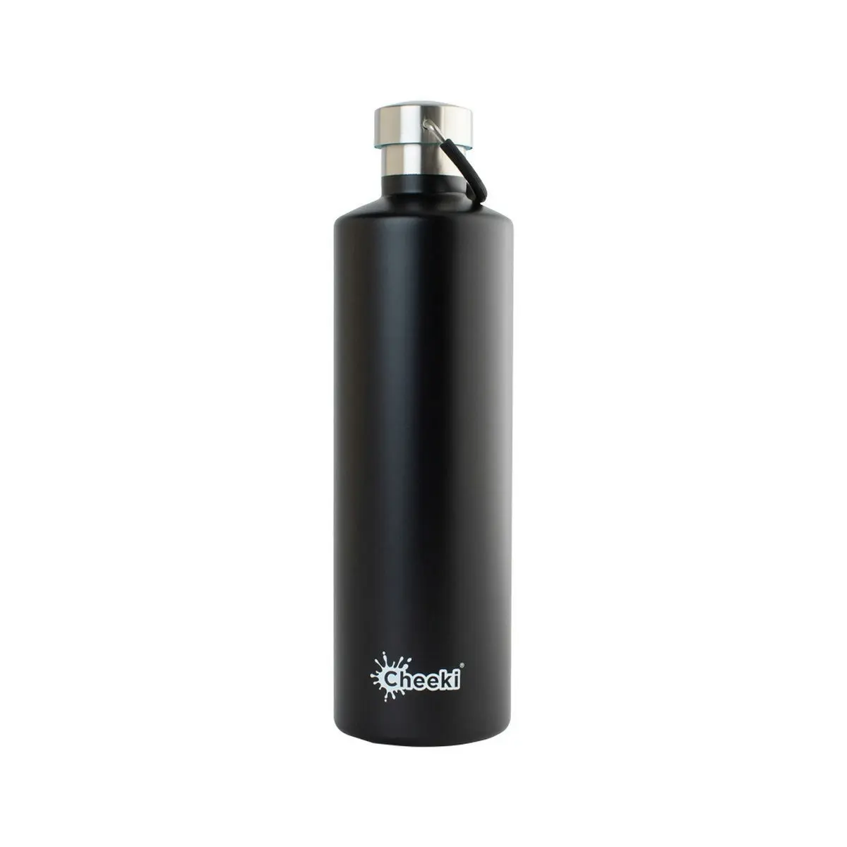 Cheeki Stainless Steel Bottle Matte Black 1 Litre