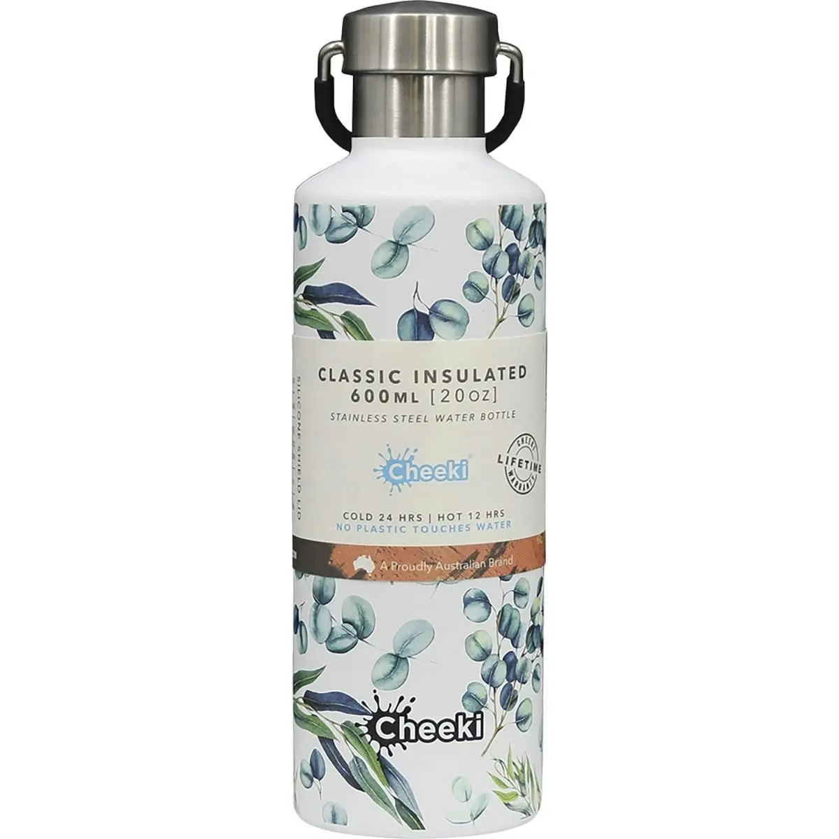 Cheeki Stainless Steel Bottle Insulated - 3D Watercolour 600ml