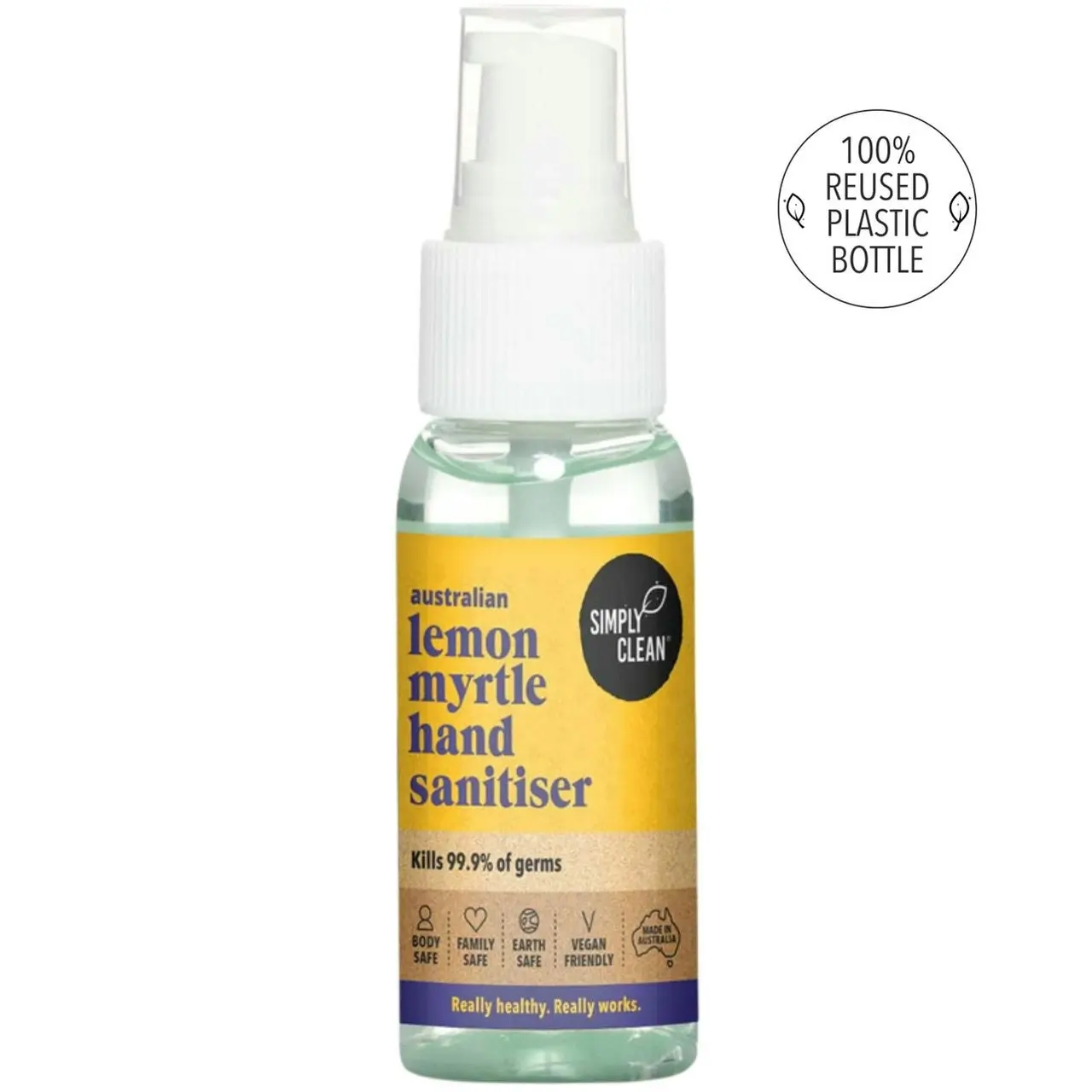 Simply Clean Lemon Myrtle Hand Sanitiser 250ml